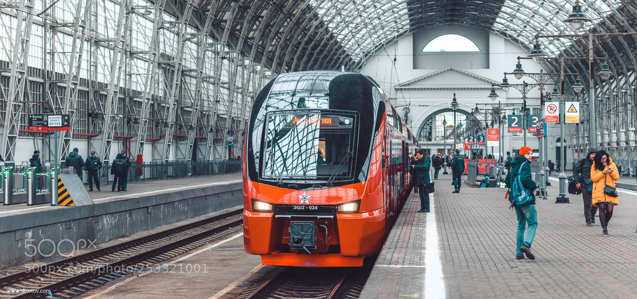Nikon D800 sample photo. Staddler aeroexpress in moscow photography