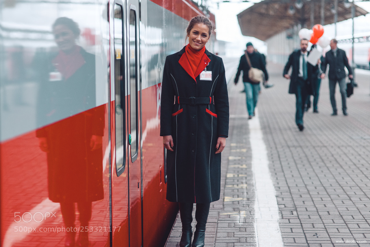 Nikon D800 sample photo. Staddler aeroexpress in moscow photography