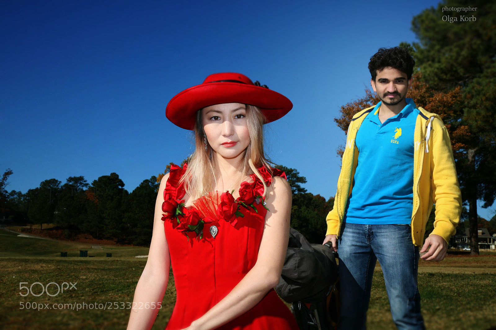 Canon EOS 5D sample photo. Golf and love photography