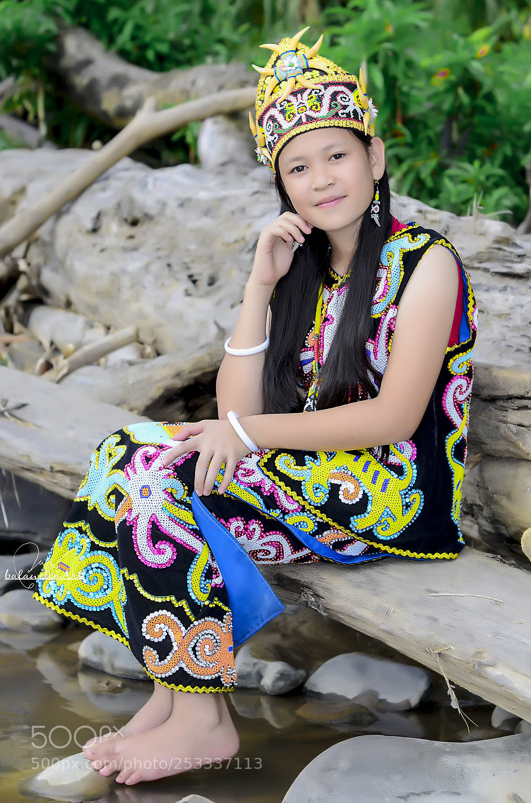 Nikon D7000 sample photo. Dayak beauty girl photography