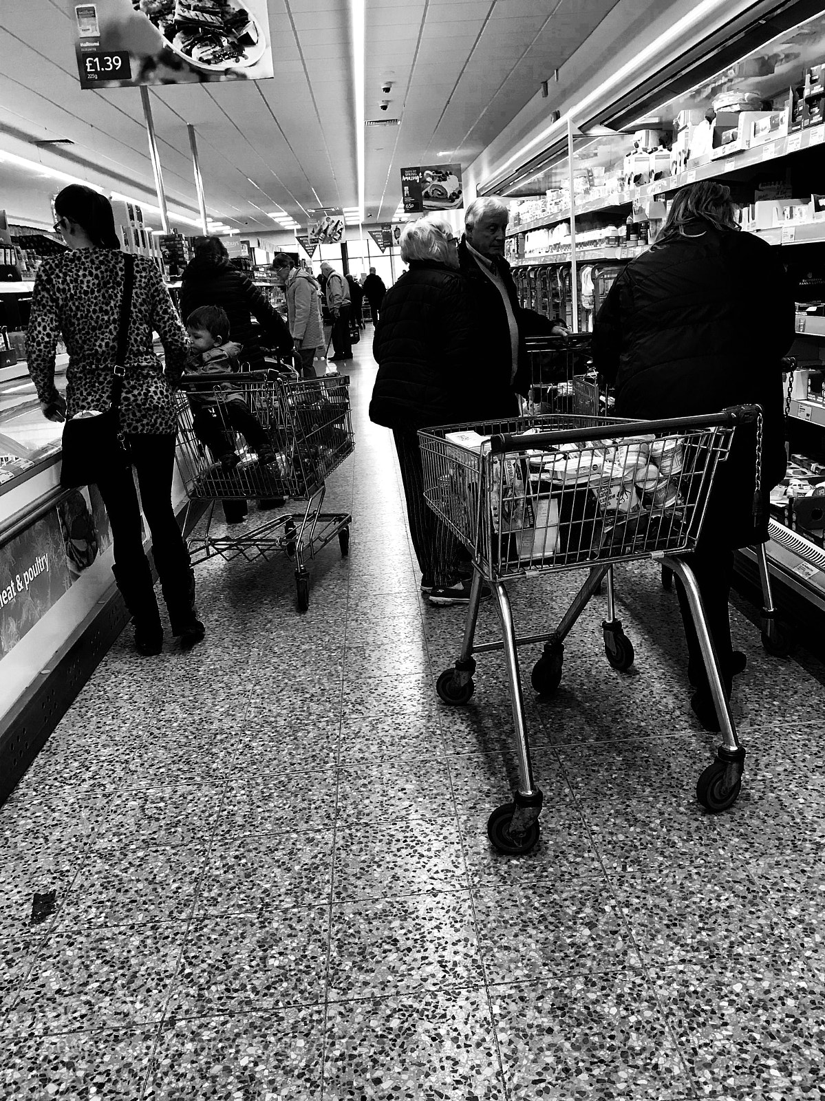 Apple iPhone 7 sample photo. Chaos at the supermarket photography
