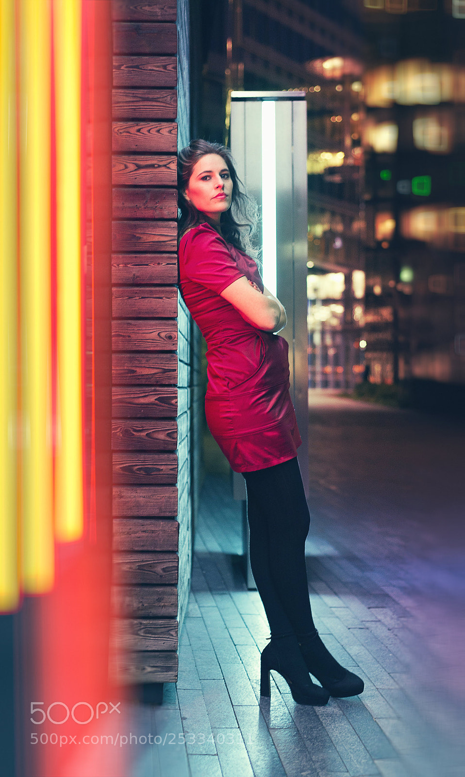 Nikon D600 sample photo. The red night photography