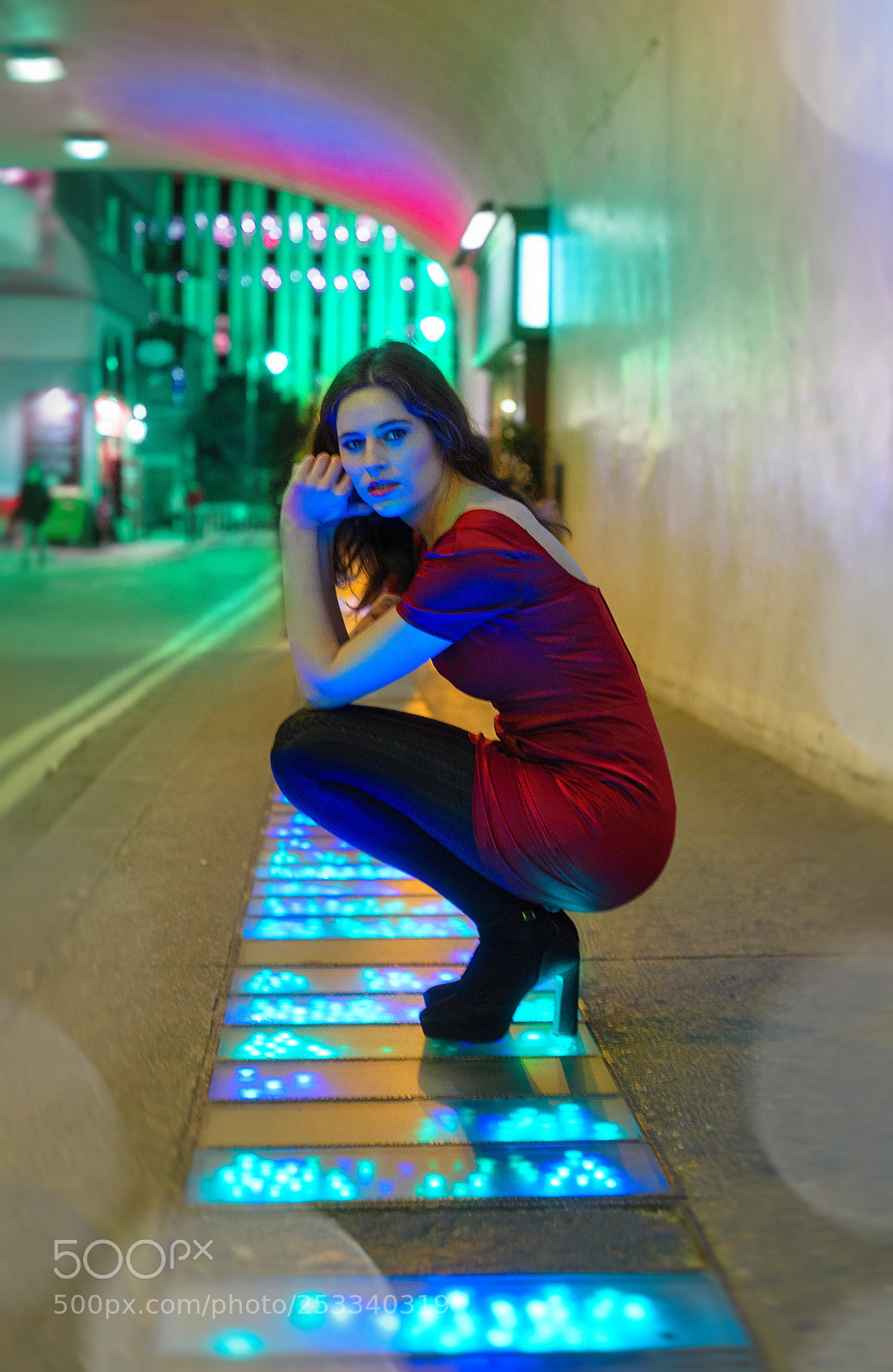 Nikon D600 sample photo. The red night photography