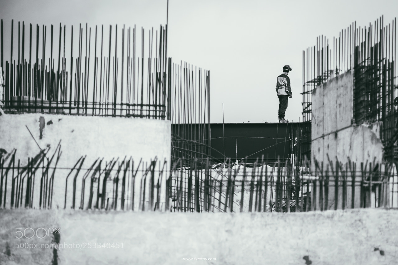 Nikon D800 sample photo. Zaryadie construction site in 2016 photography