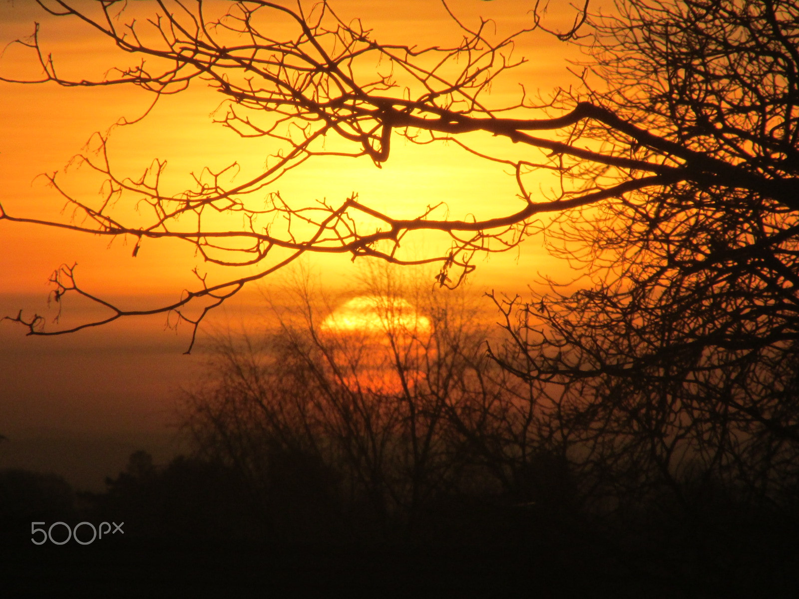 Canon PowerShot SX160 IS sample photo. Winter sunrise photography