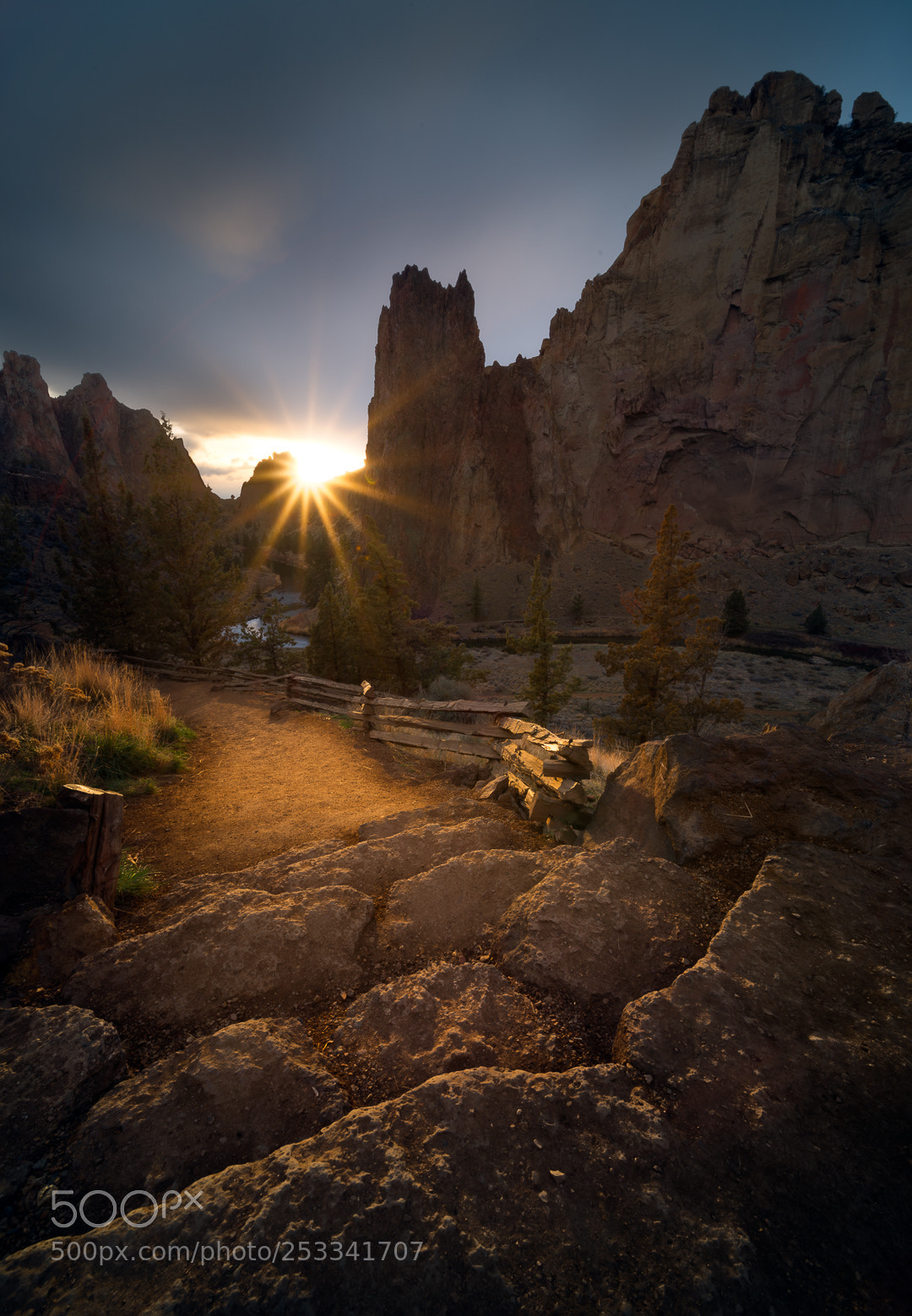 Pentax K-1 sample photo. Smith rock evening photography