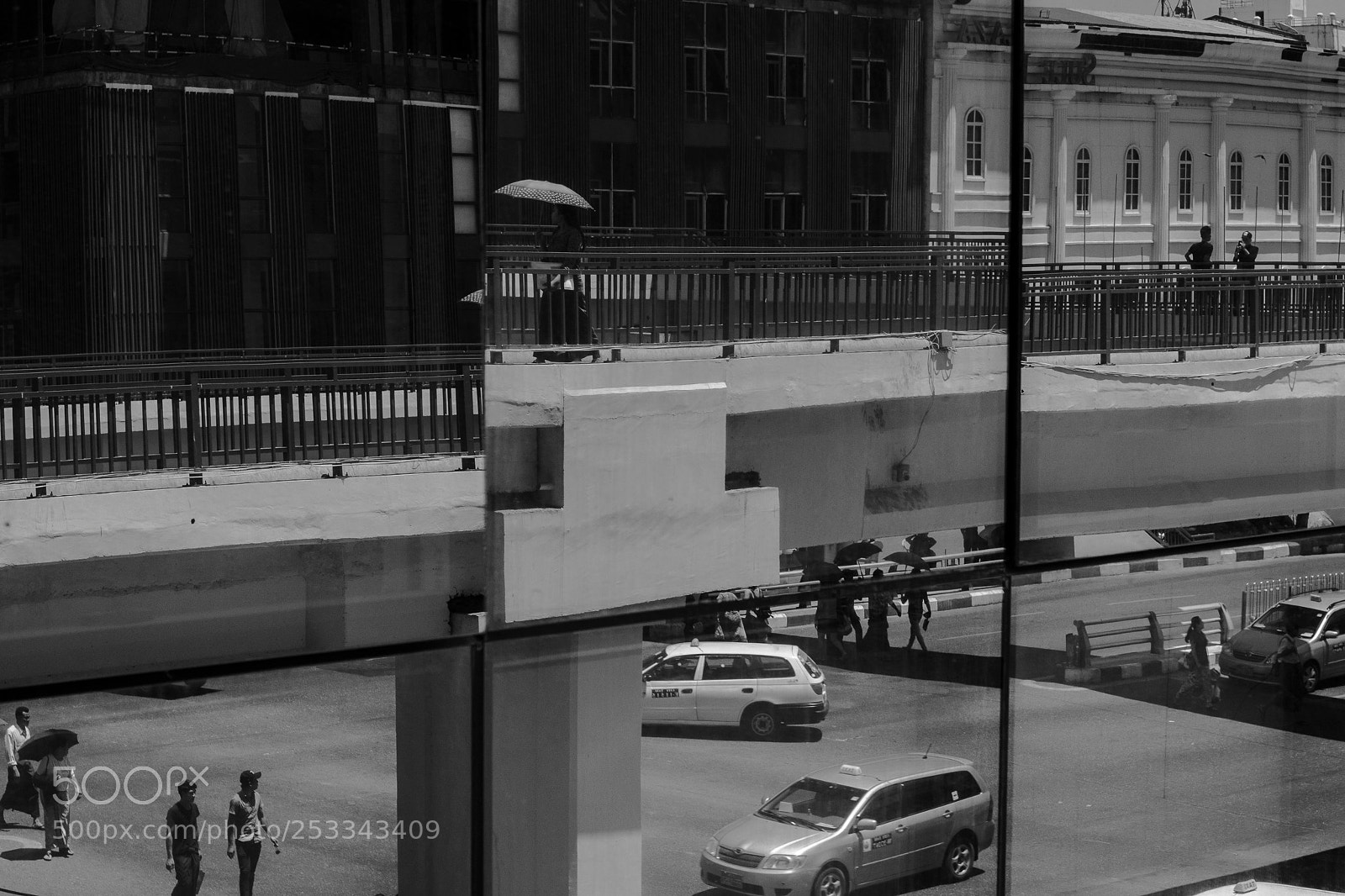 Canon EOS 7D Mark II sample photo. Black n white reflection photography