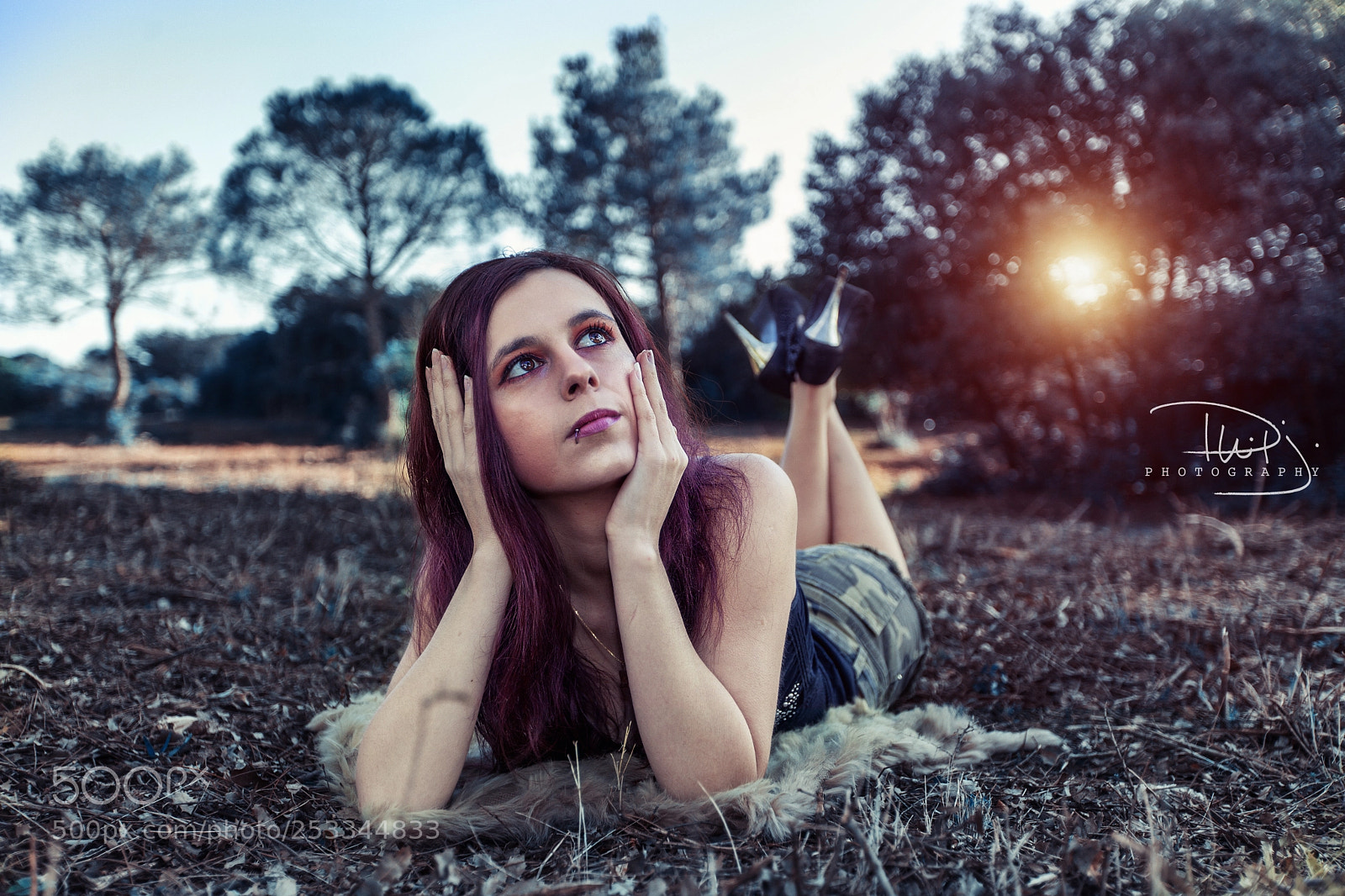 Canon EOS 5D Mark II sample photo. Julie in the forest photography