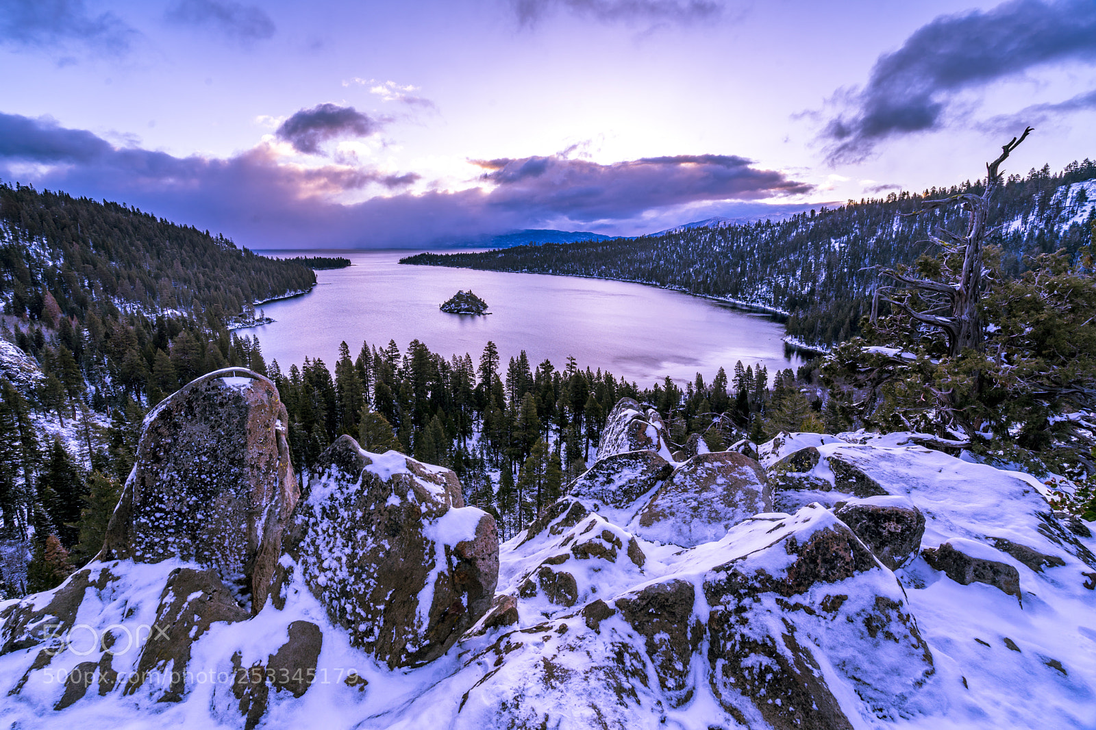 Sony a7 II sample photo. Emerald bay fresh snow photography