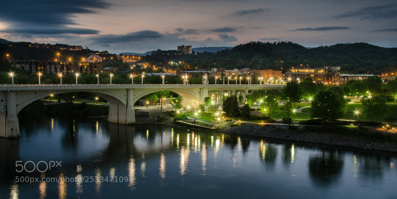 Nikon D7000 sample photo. Chattanooga at nightfall photography