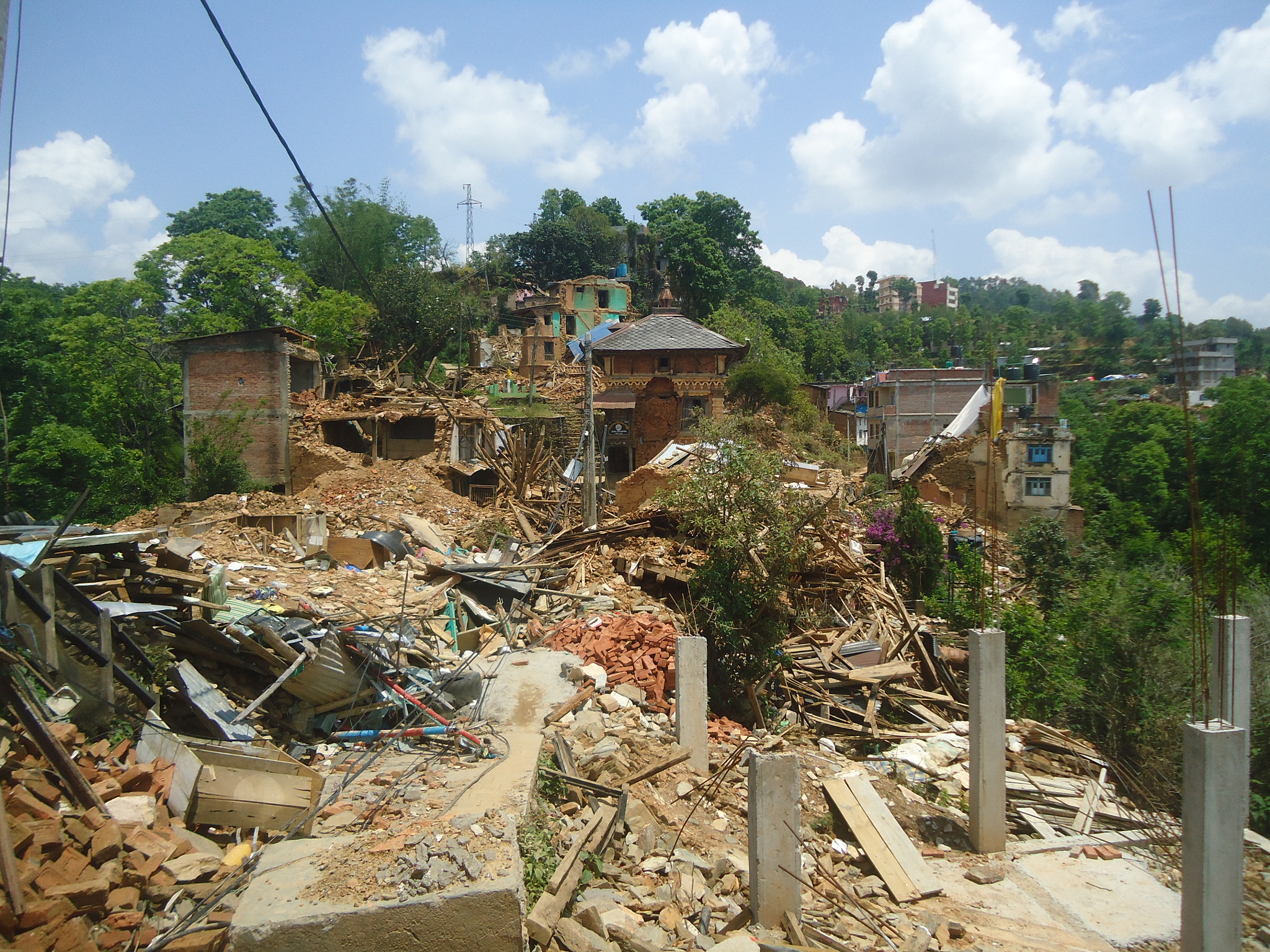 Sony Cyber-shot DSC-W320 sample photo. Earthquake nepal photography