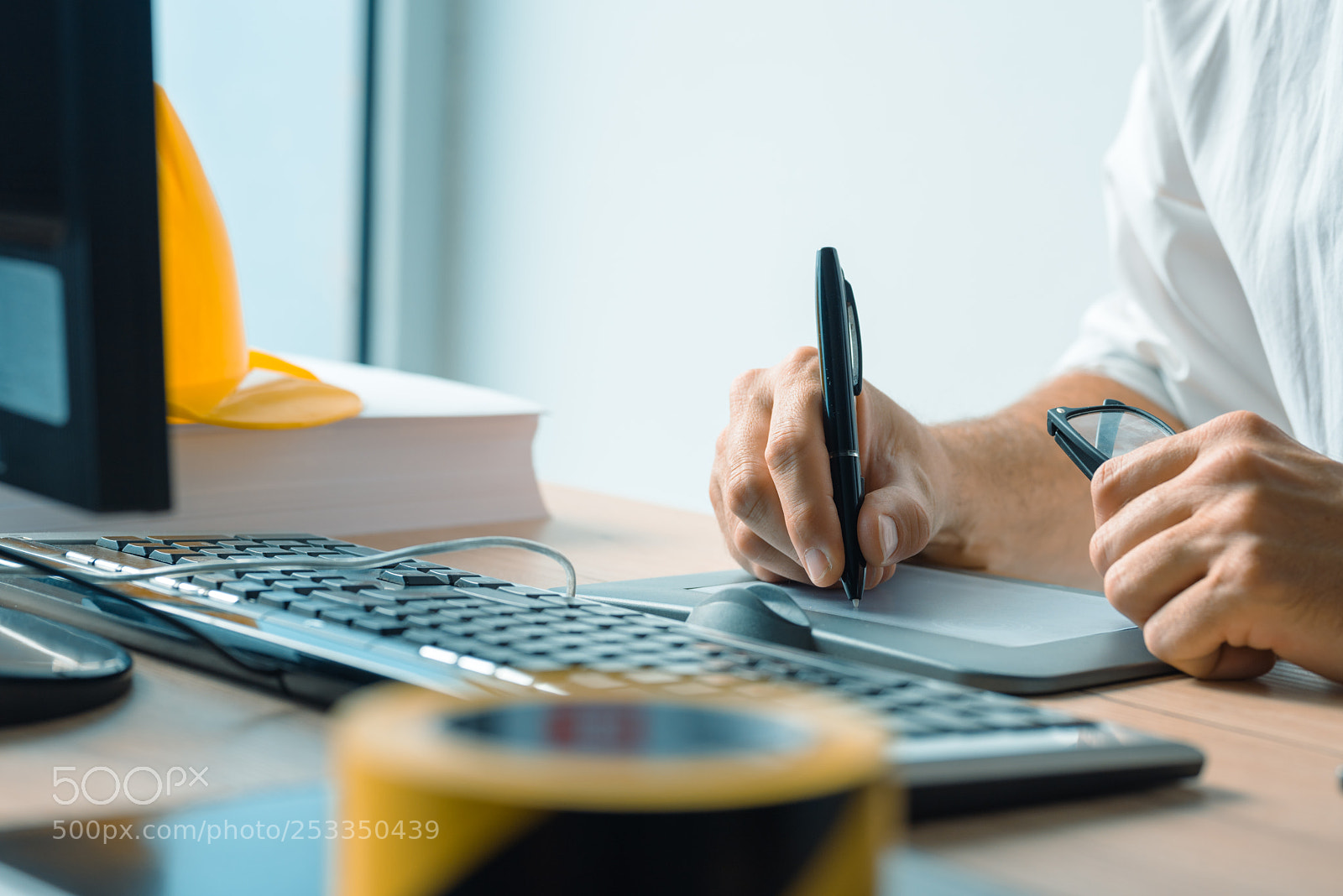 Nikon D810 sample photo. Architect working with sketch photography
