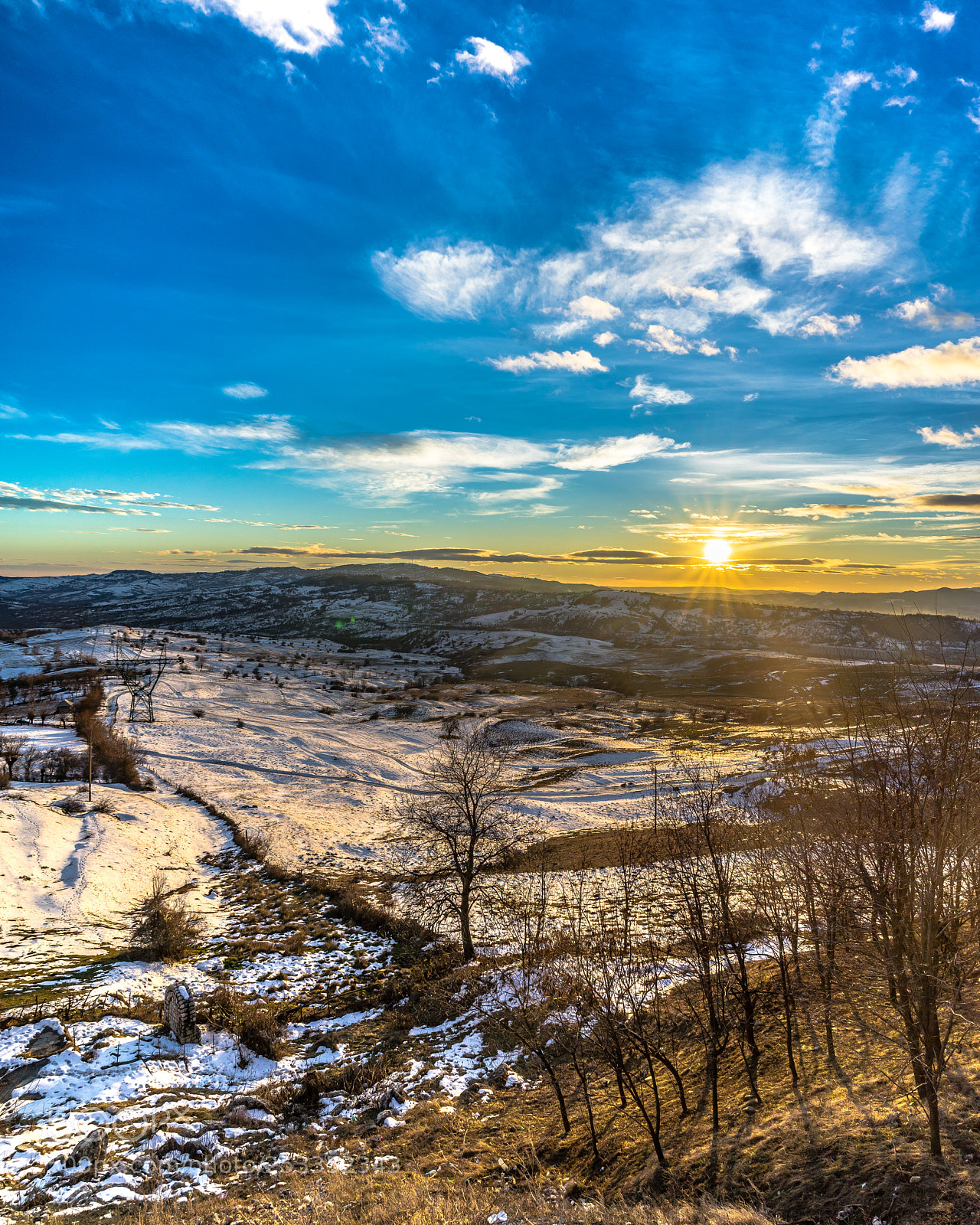 Sony a7R sample photo. Sunset in romania photography