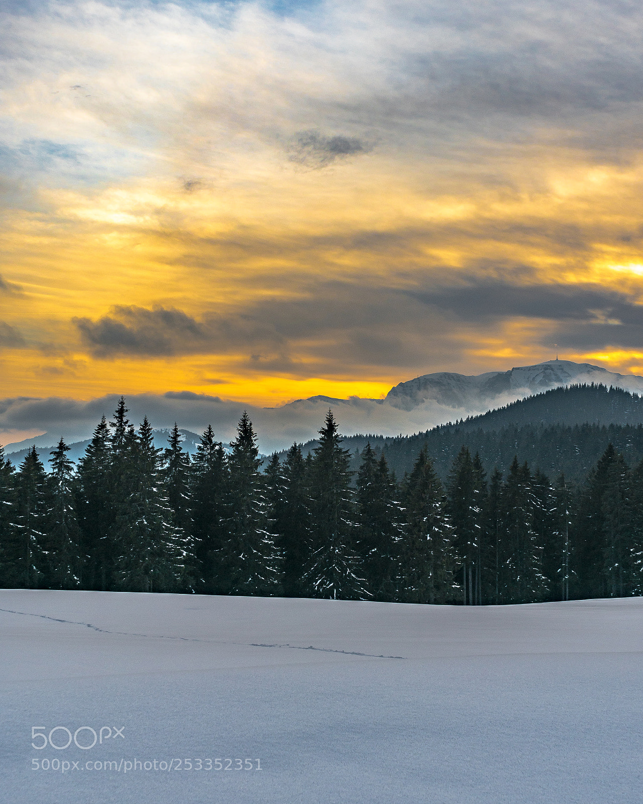 Sony a7R II sample photo. Sunset mountain romania photography