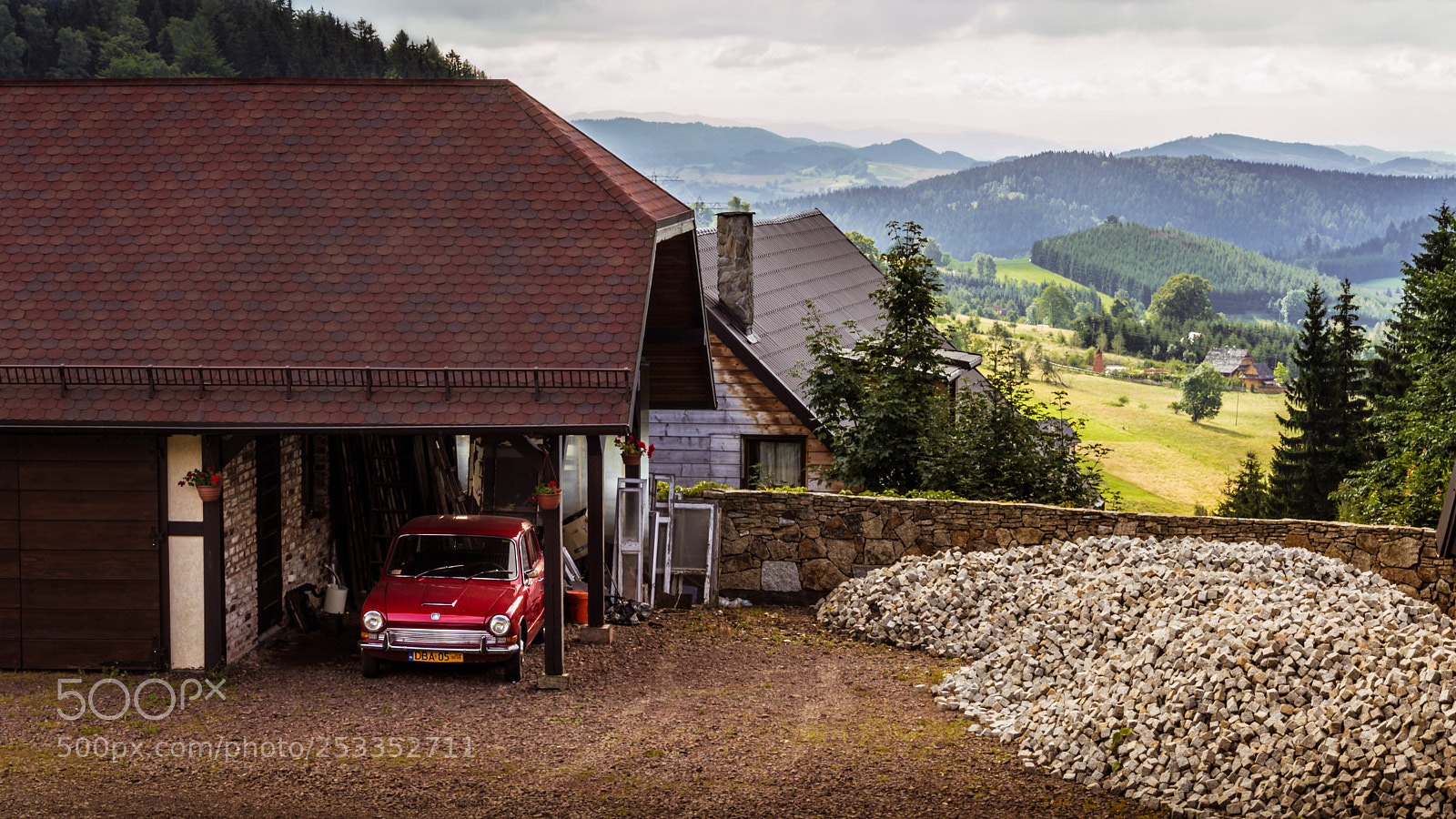 Nikon D3200 sample photo. Red car photography
