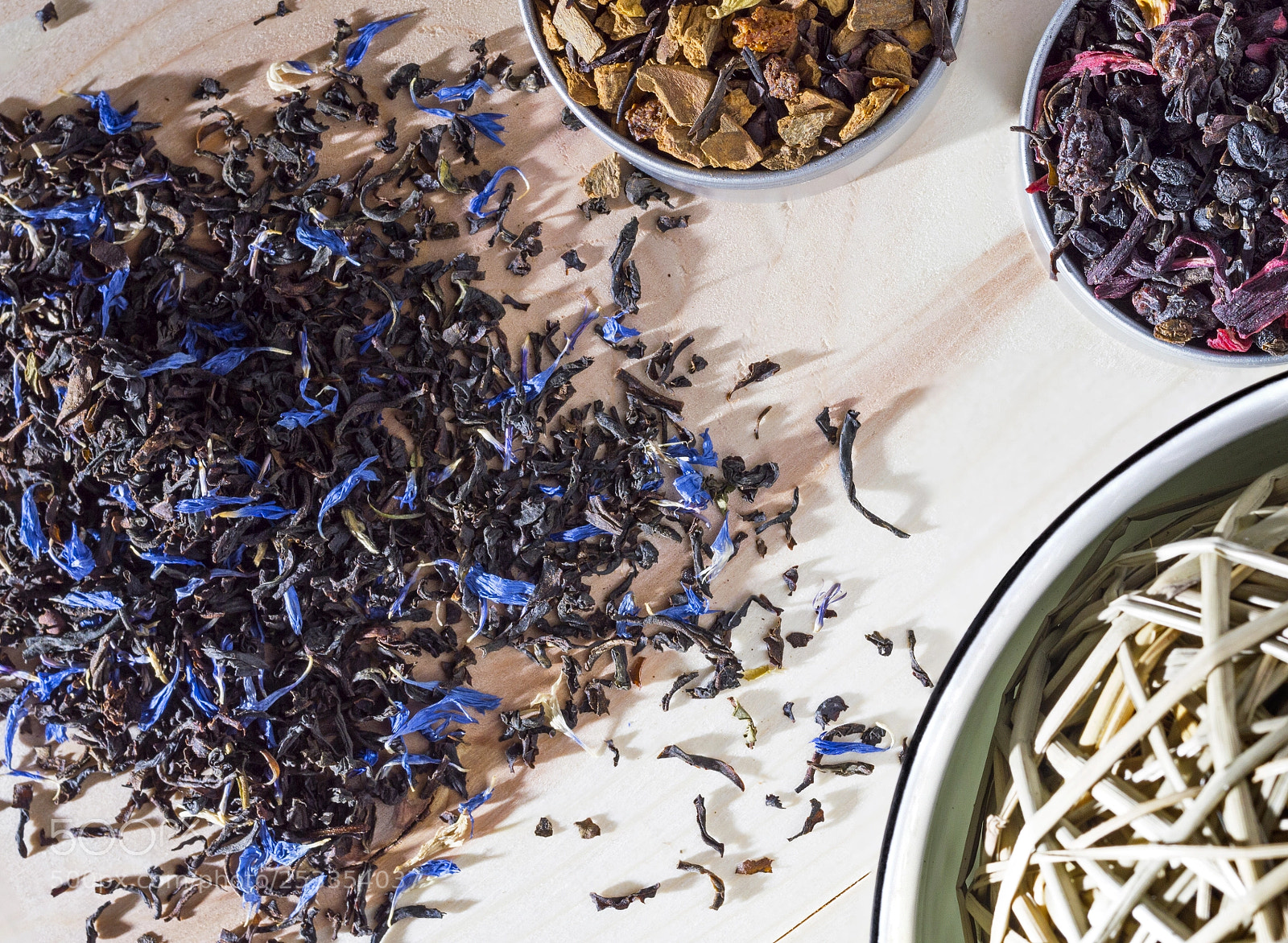 Nikon D3200 sample photo. Tea with blue petals photography