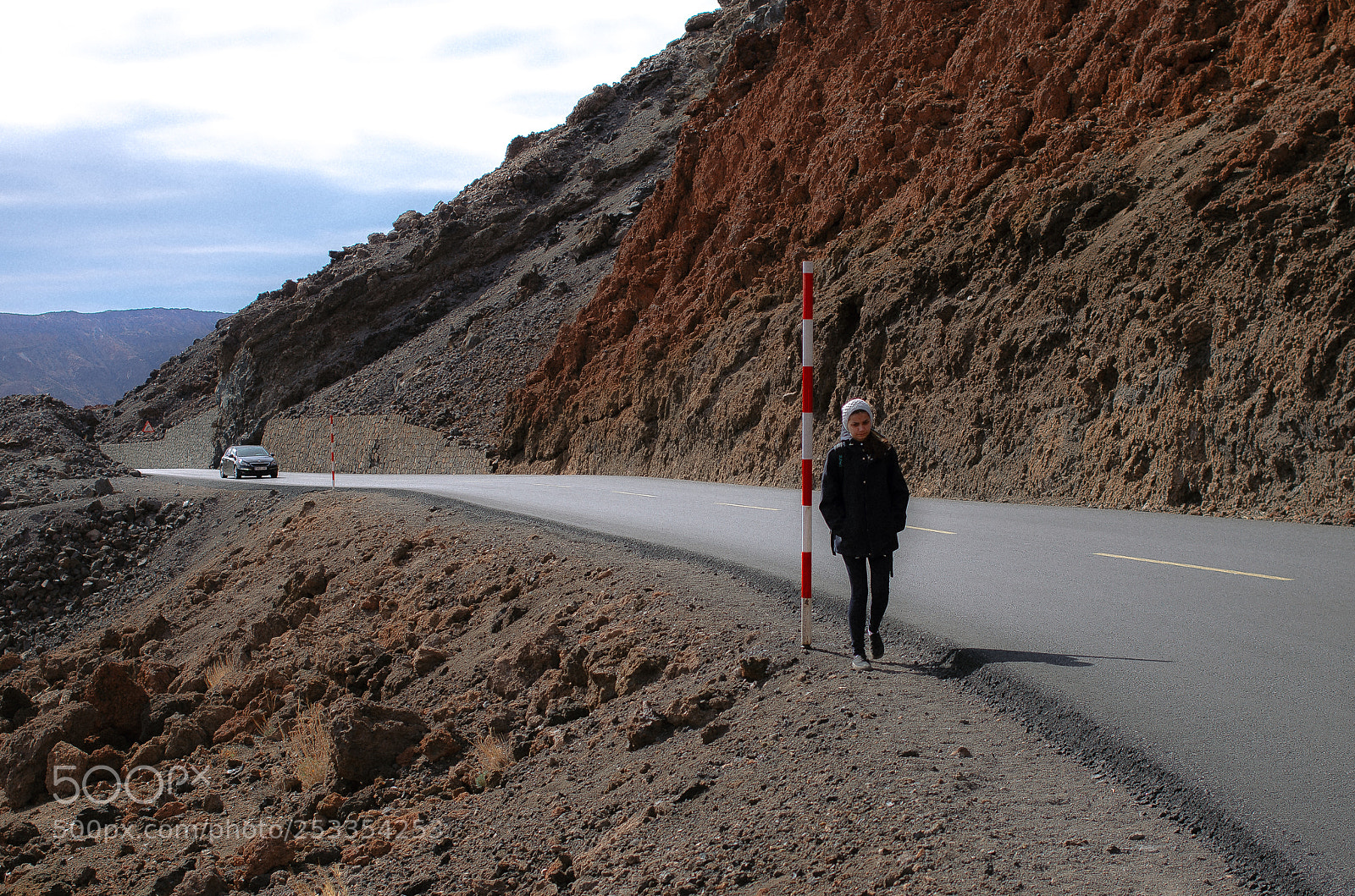 Pentax K-5 sample photo. Teide road photography
