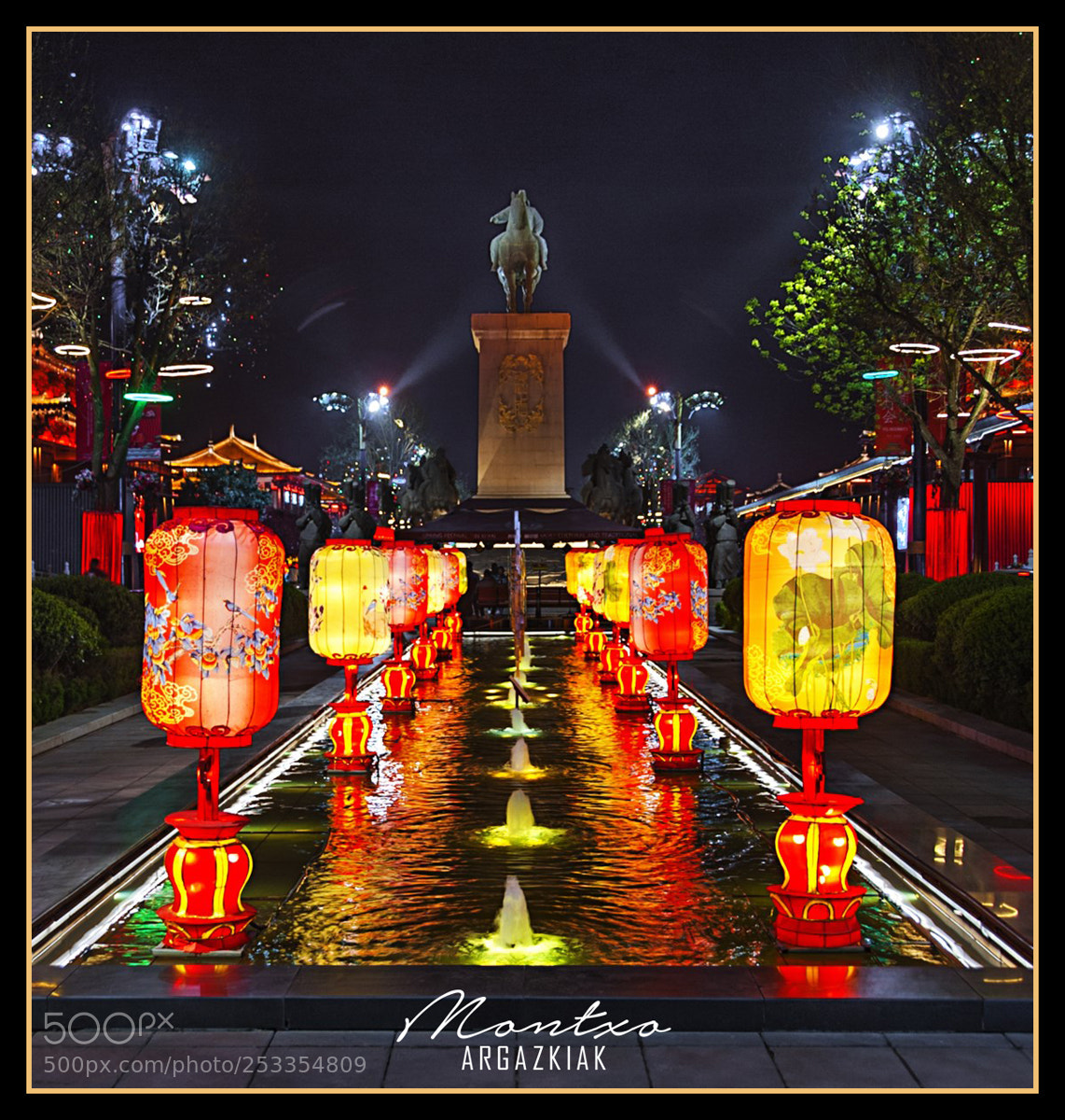 Nikon D700 sample photo. Lights in xian photography