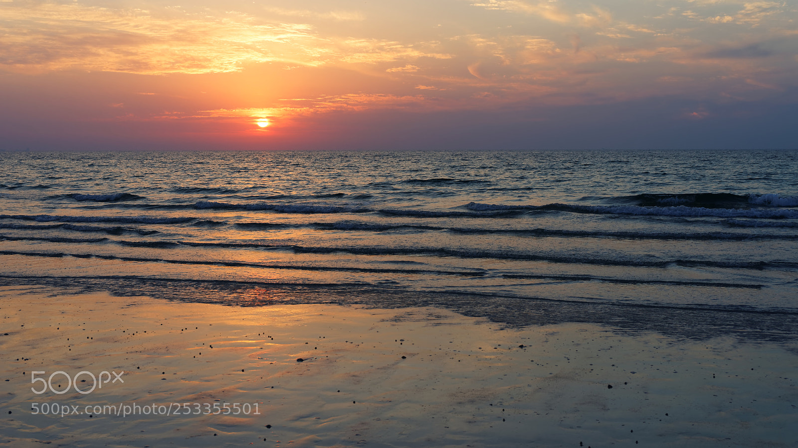 Sony a7 sample photo. Sunset at  persian gulf photography
