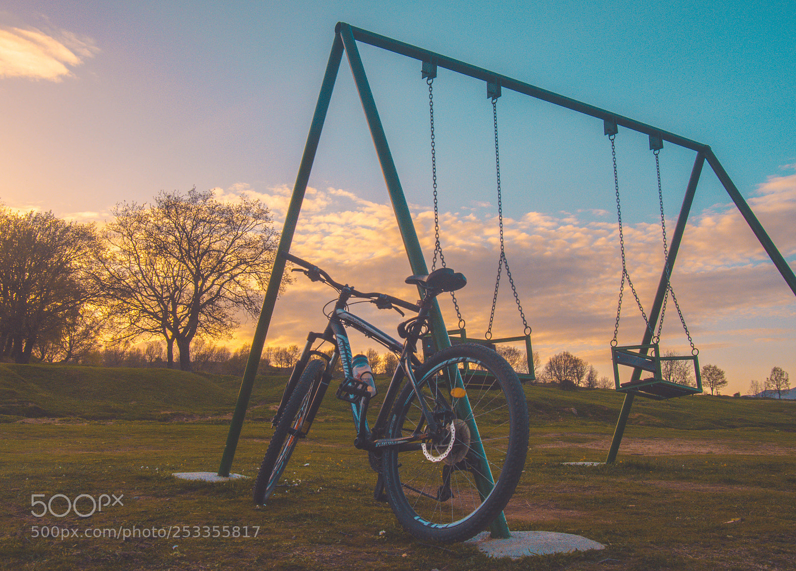 Nikon D5100 sample photo. Cycling at sunset photography