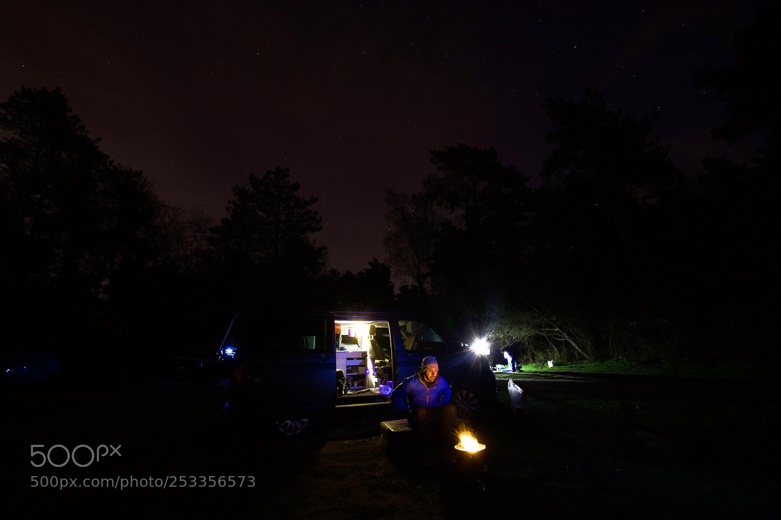Nikon D3400 sample photo. Night camping photography