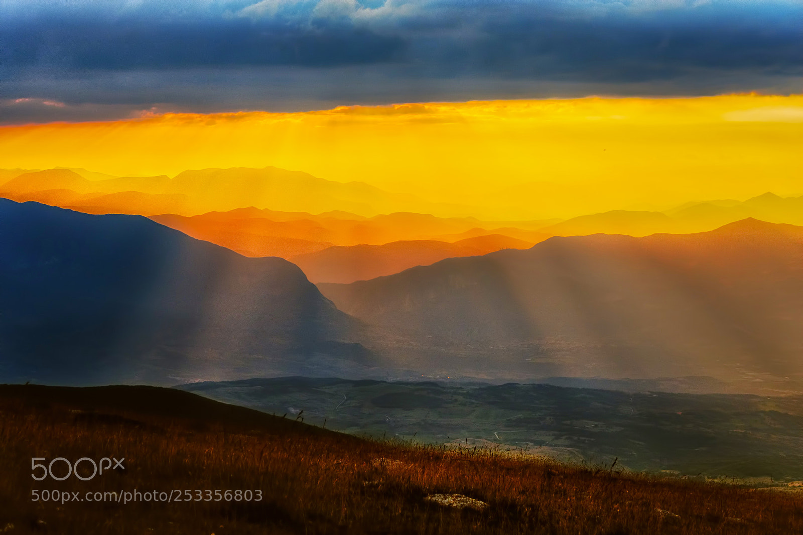 Canon EOS 40D sample photo. Sunset in abruzzo photography