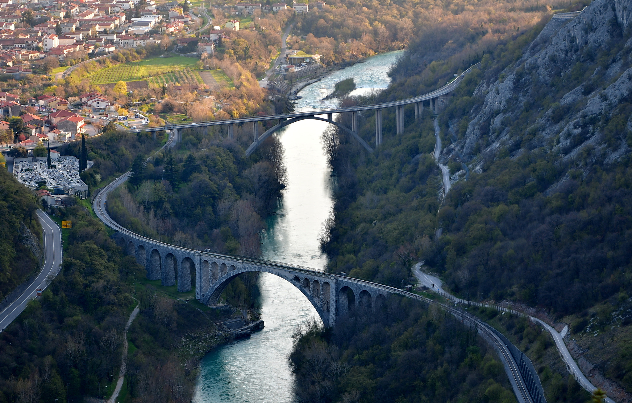 Nikon D7500 + Nikon AF-S Nikkor 24-70mm F2.8E ED VR sample photo. Bridges across the soča river photography