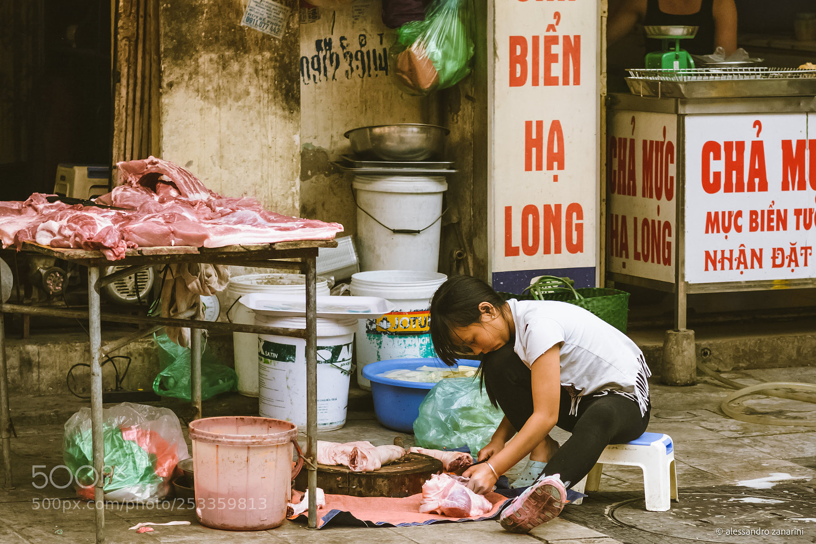 Nikon D7100 sample photo. Hanoi little woman working! photography