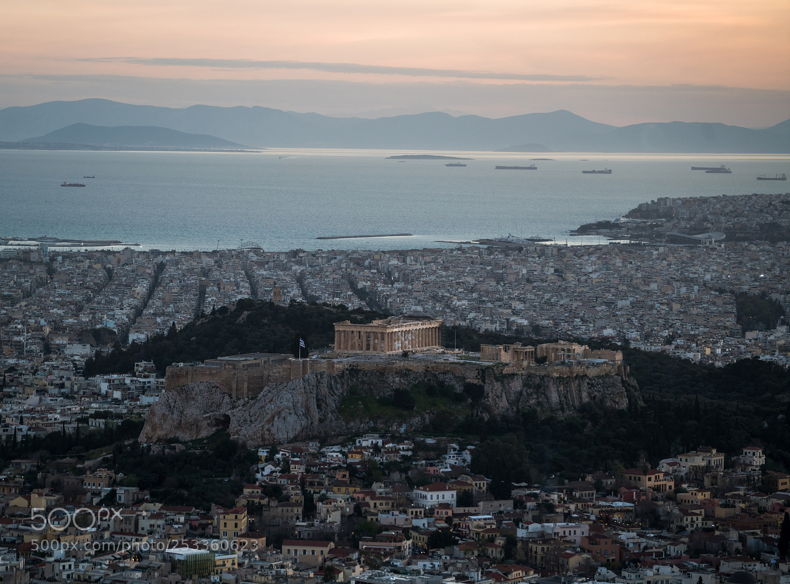 Sony a7R II sample photo. View of the acropolis photography