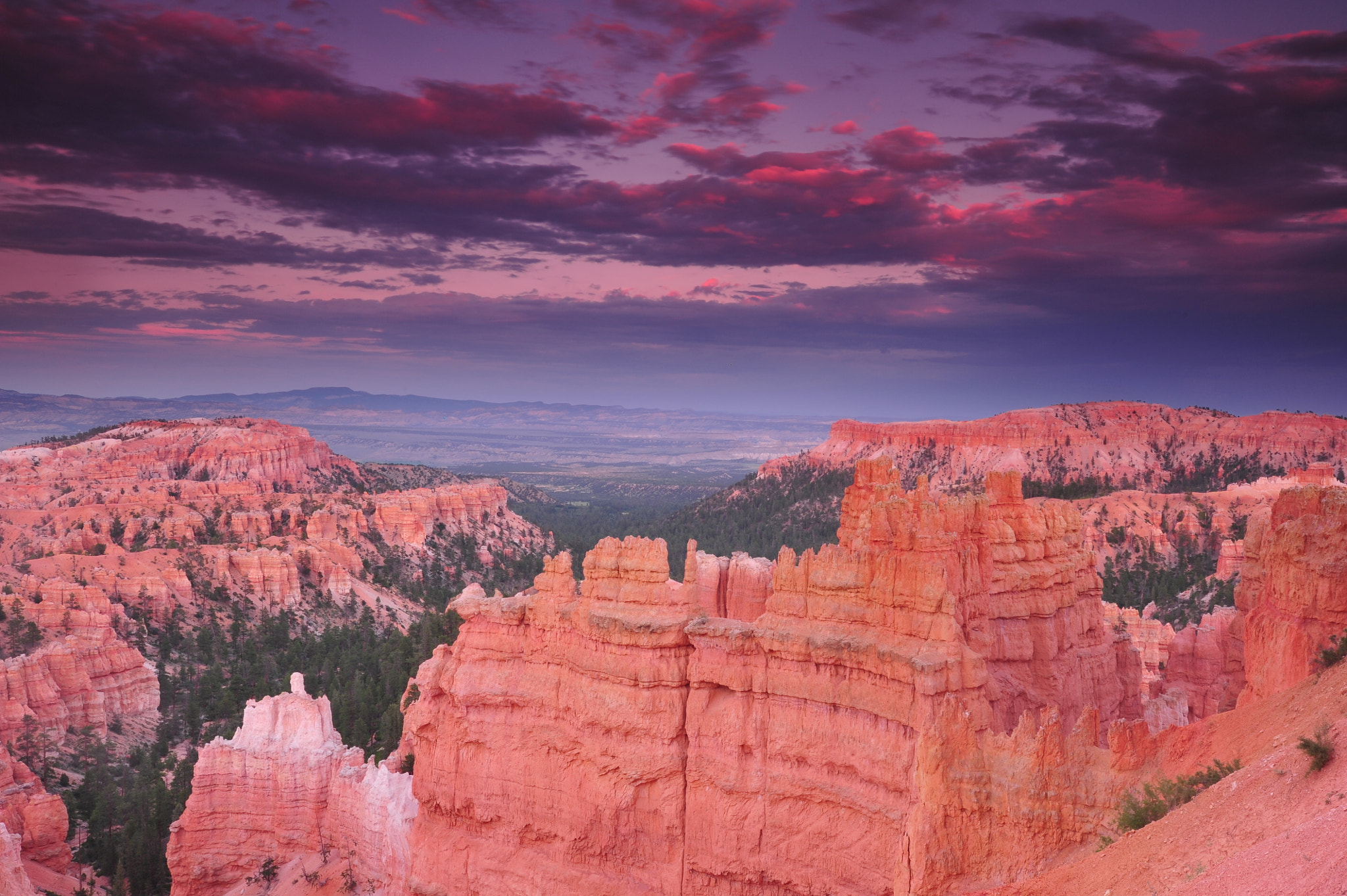 Nikon D700 + Nikon AF-S Nikkor 16-35mm F4G ED VR sample photo. Sunset at bryce canyon photography