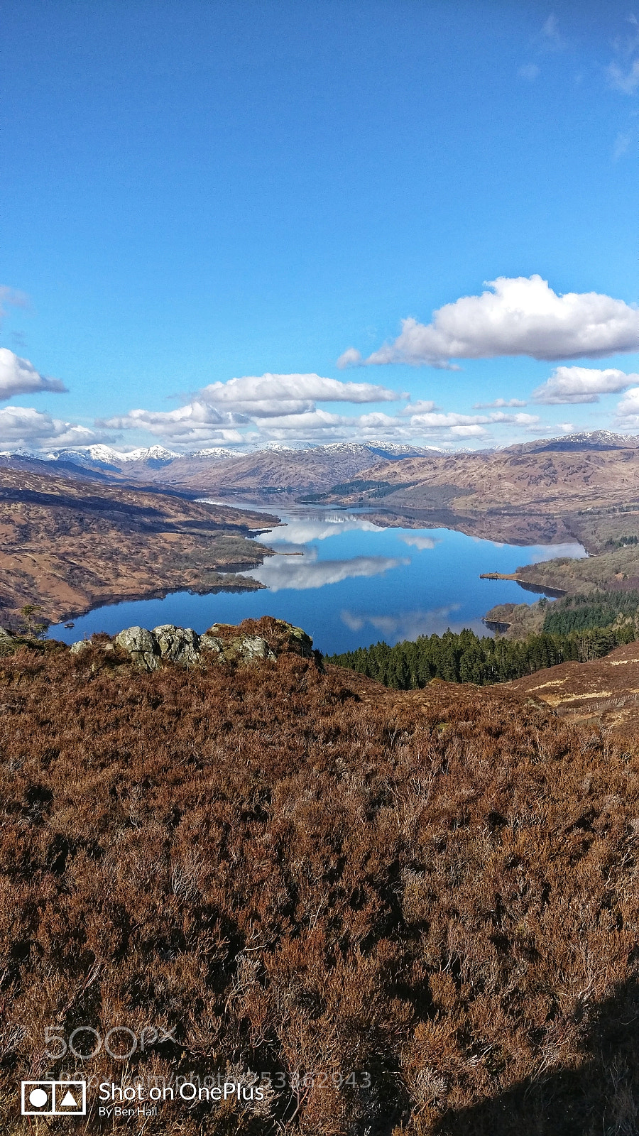 OnePlus A3003 sample photo. View over loch katrine photography