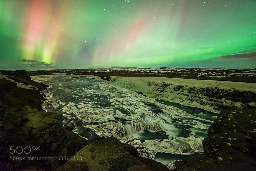 Nikon D800 sample photo. Gullfoss photography