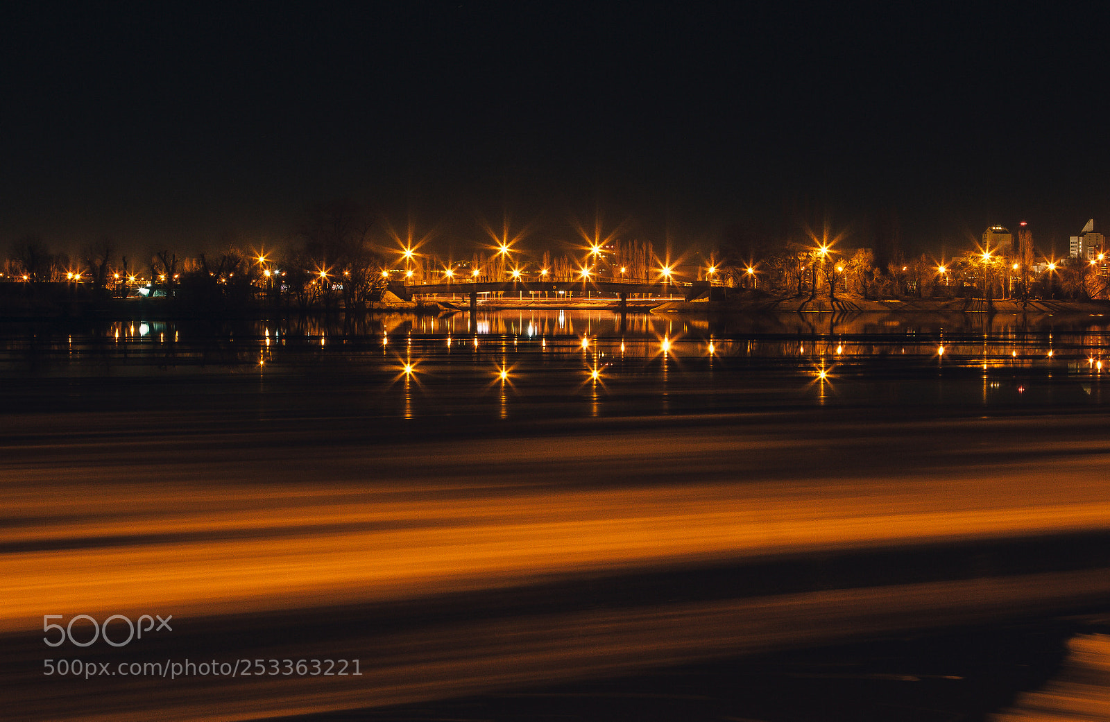 Canon EOS 7D sample photo. Night river photography