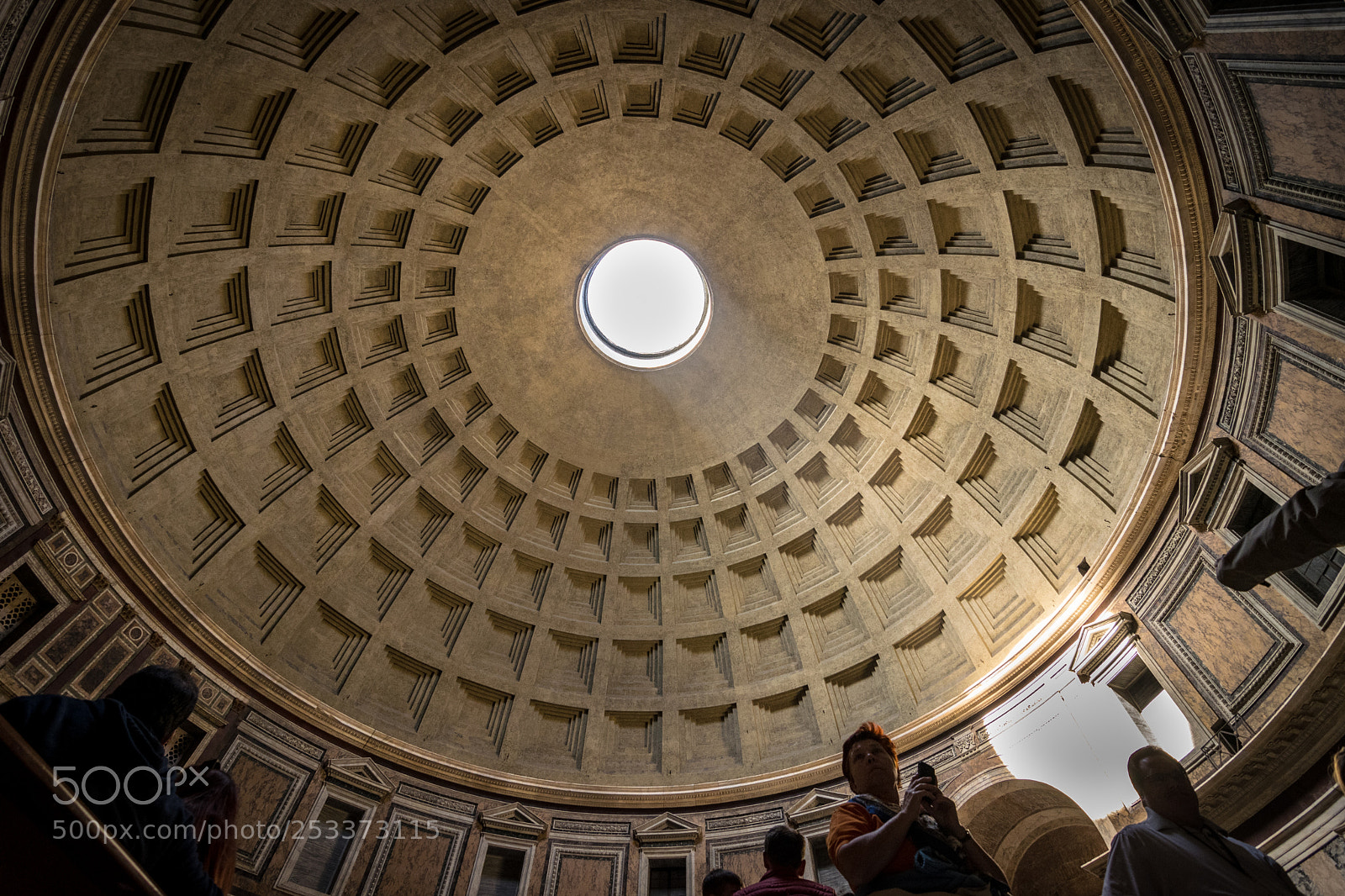 Nikon D5300 sample photo. Pantheon ceiling photography