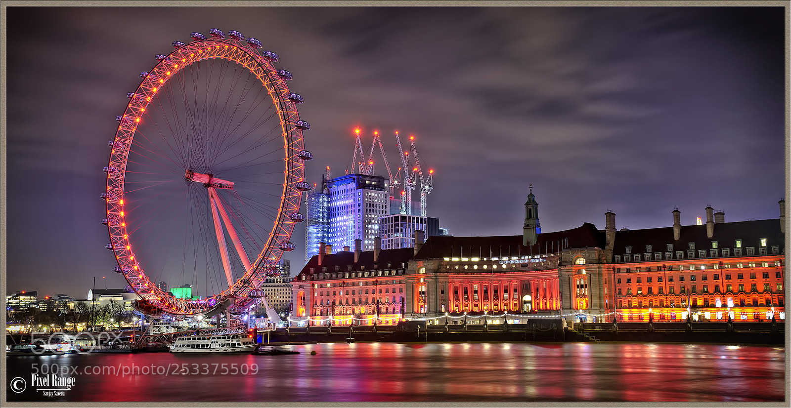 Nikon D7000 sample photo. London eye panorama photography