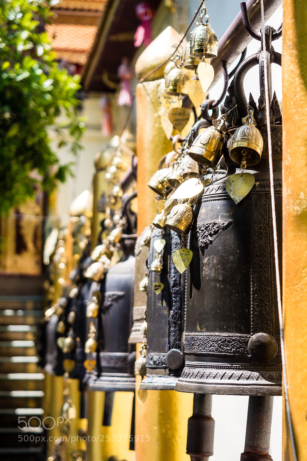 Olympus OM-D E-M5 sample photo. Bells in thailand photography