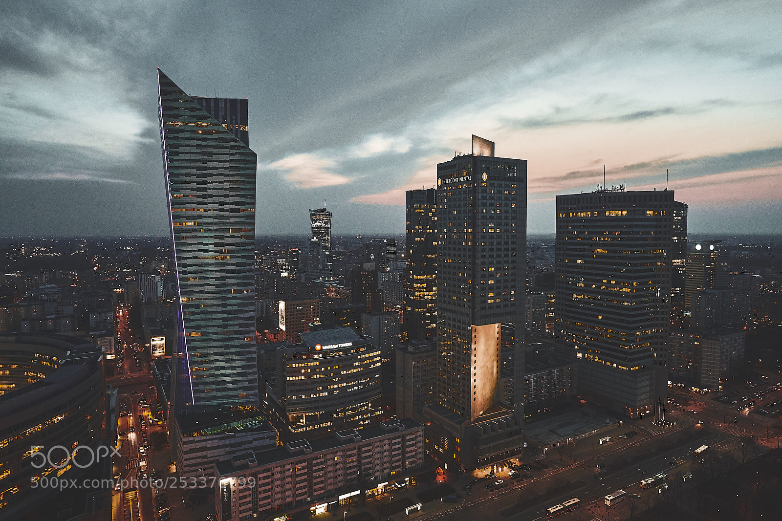 Sony a7 III sample photo. Warsaw by night photography
