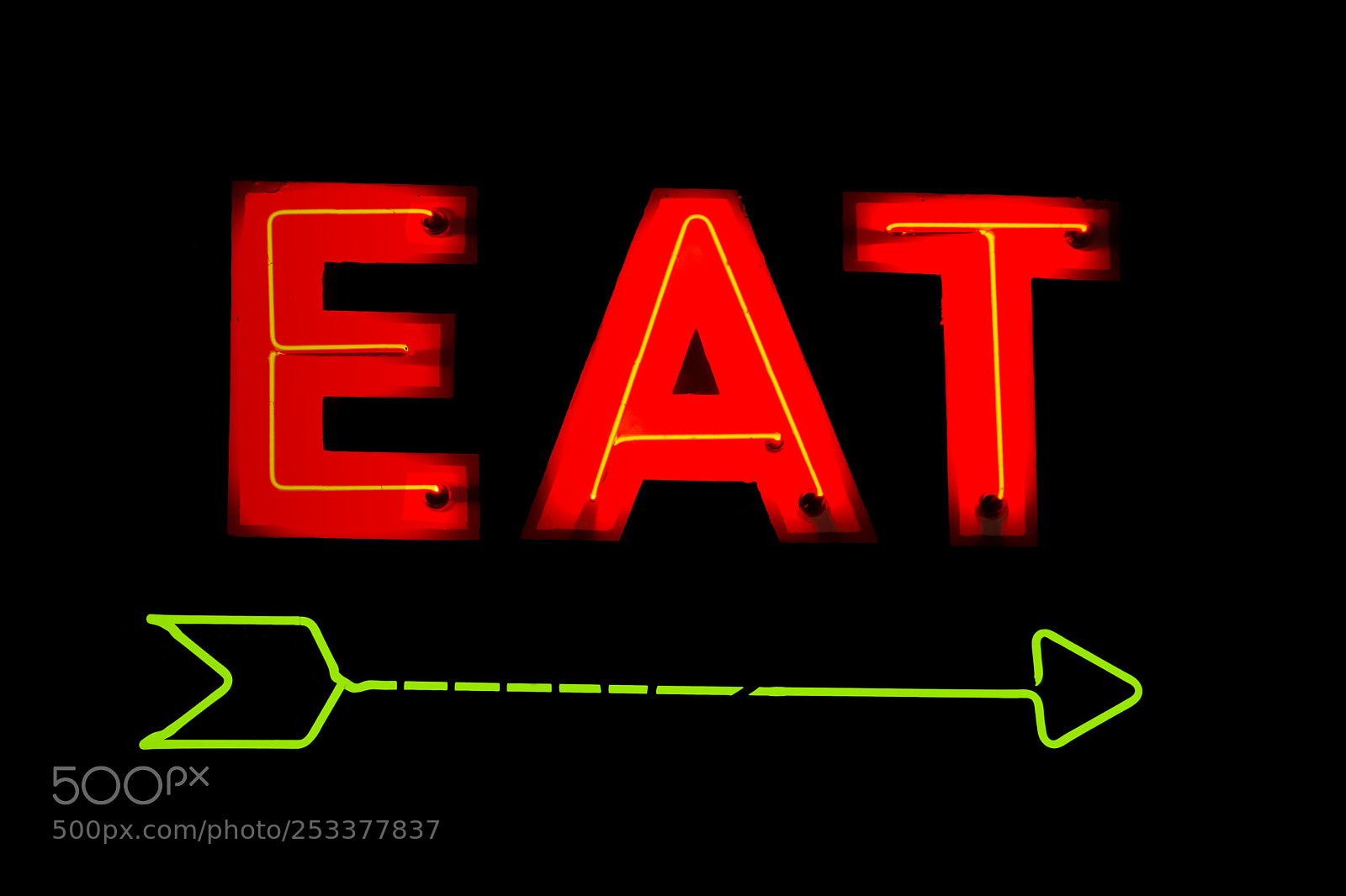 Nikon D7100 sample photo. Neon eat restaurant sign photography