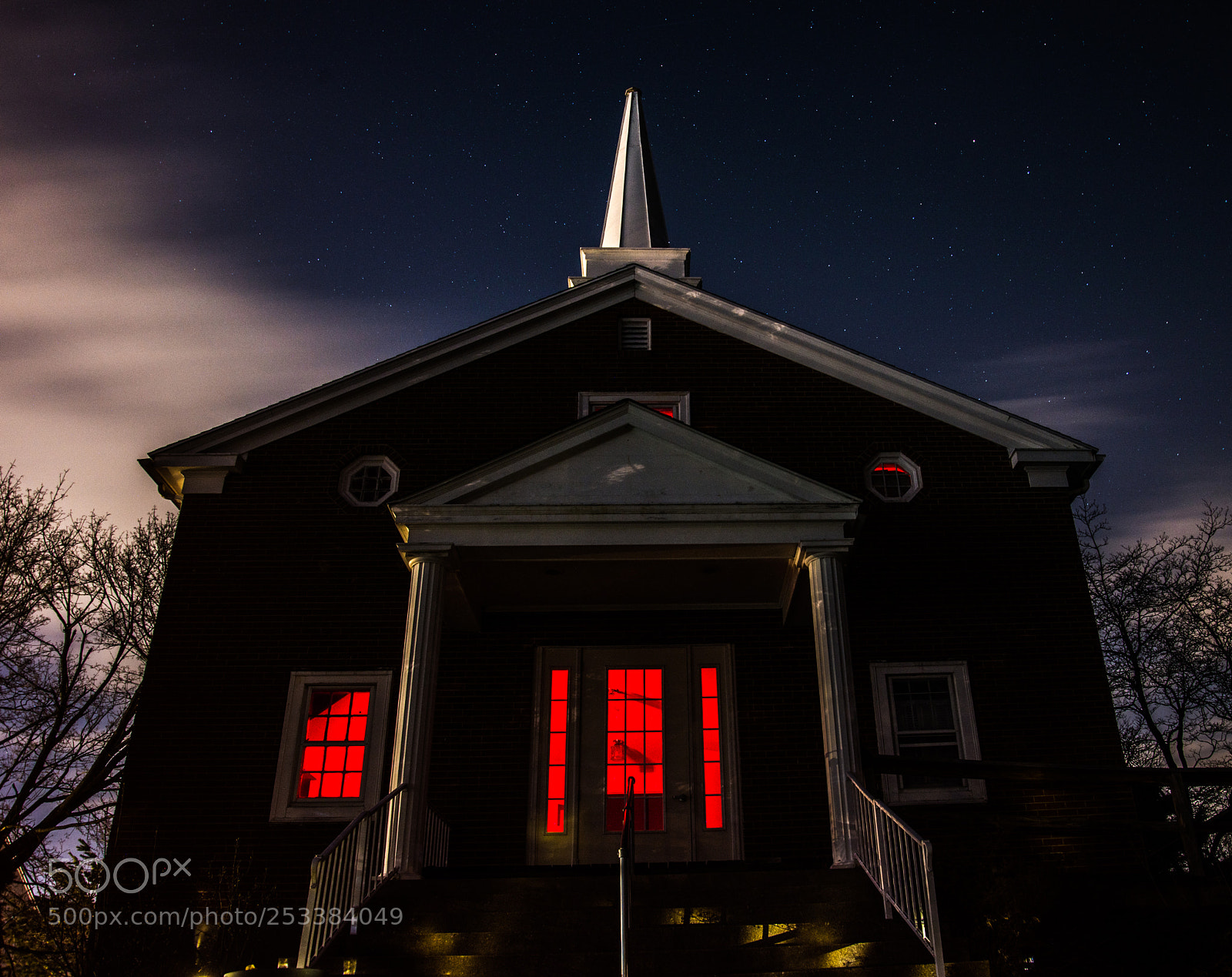 Nikon D800 sample photo. Red church photography