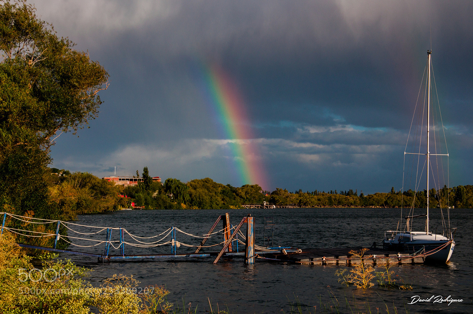 Nikon D90 sample photo. Rainbow in the river photography