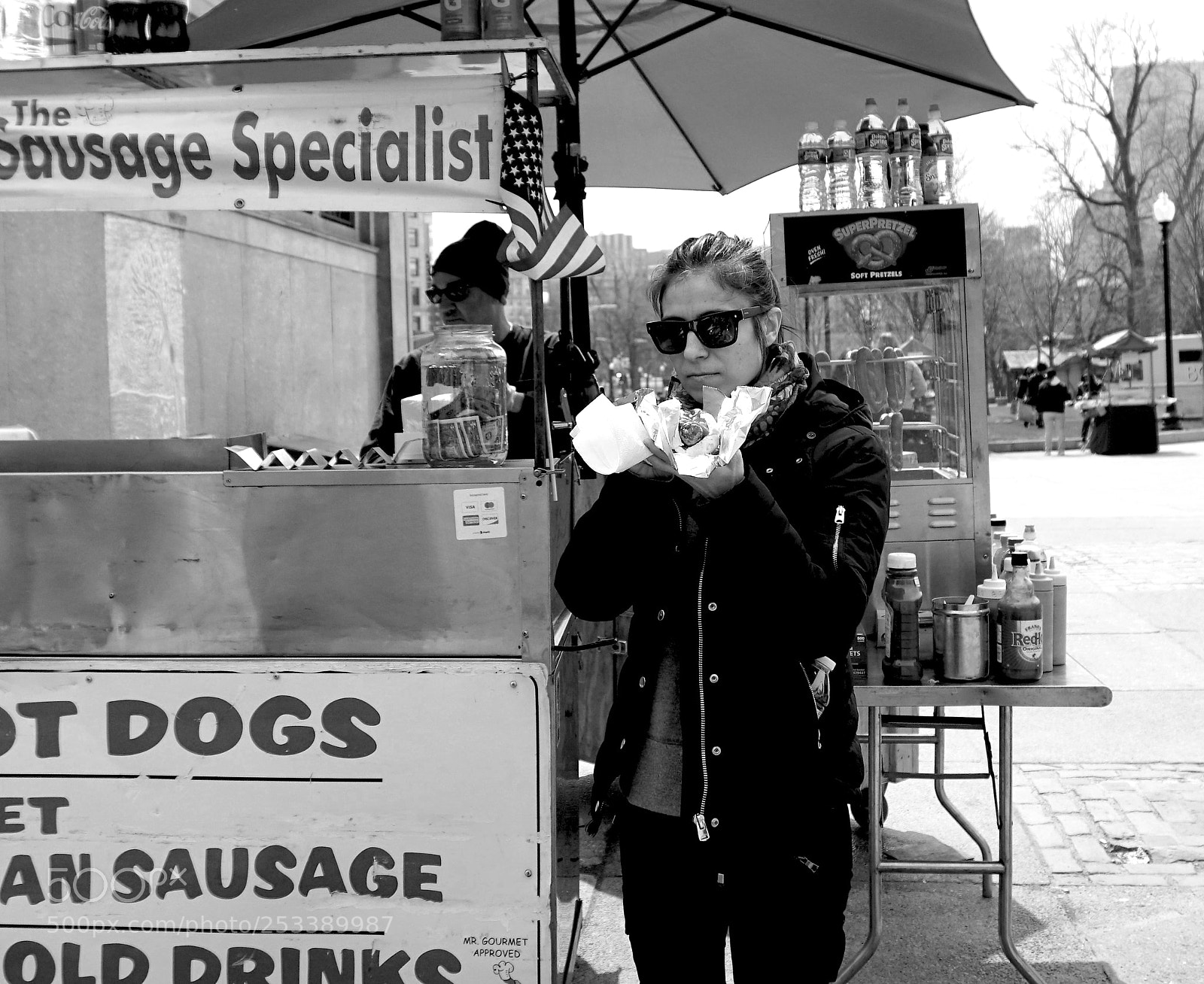 Sony a6500 sample photo. Hot dog stand on photography