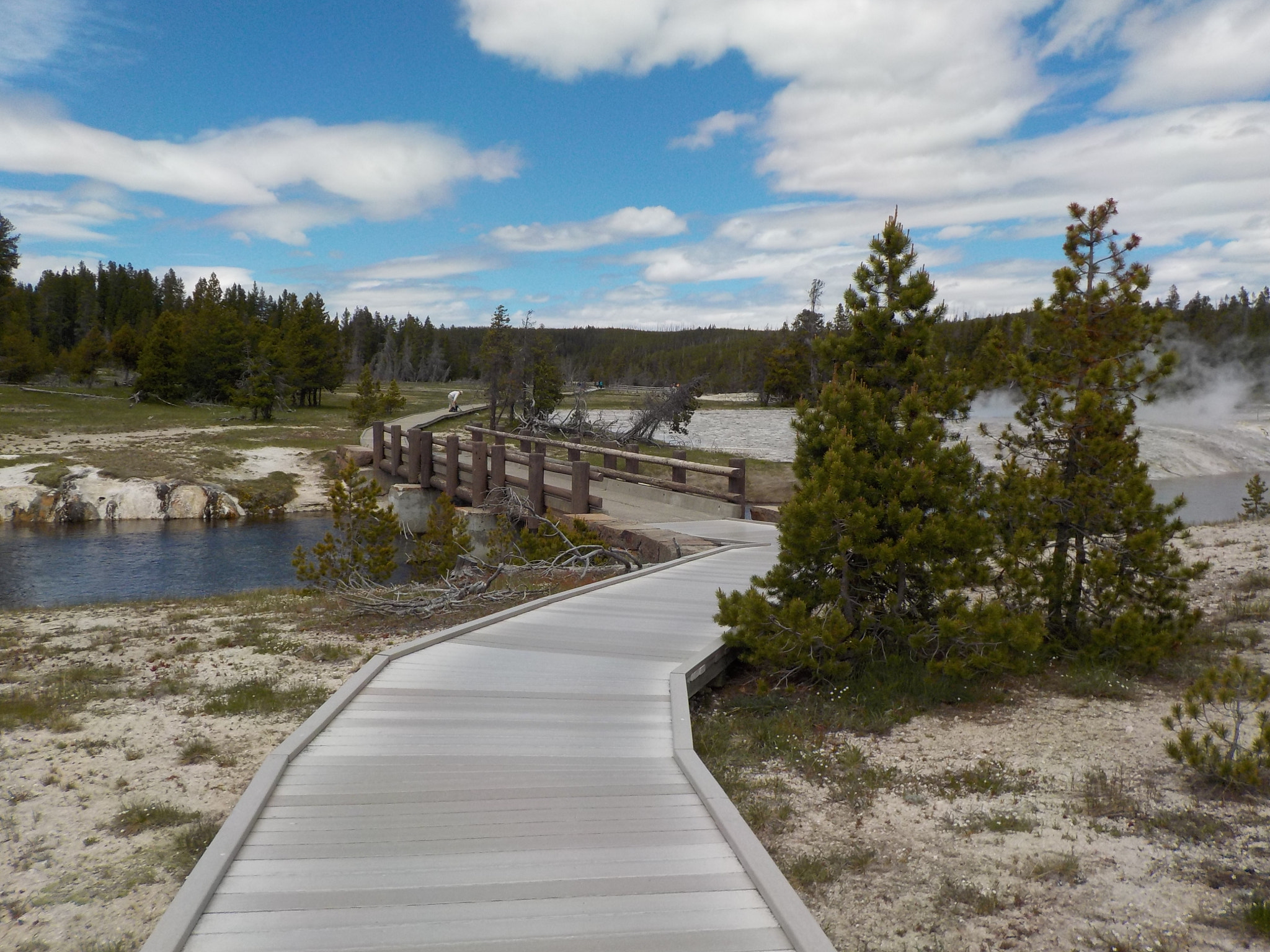 Nikon Coolpix S33 sample photo. Yellowstone walkway photography