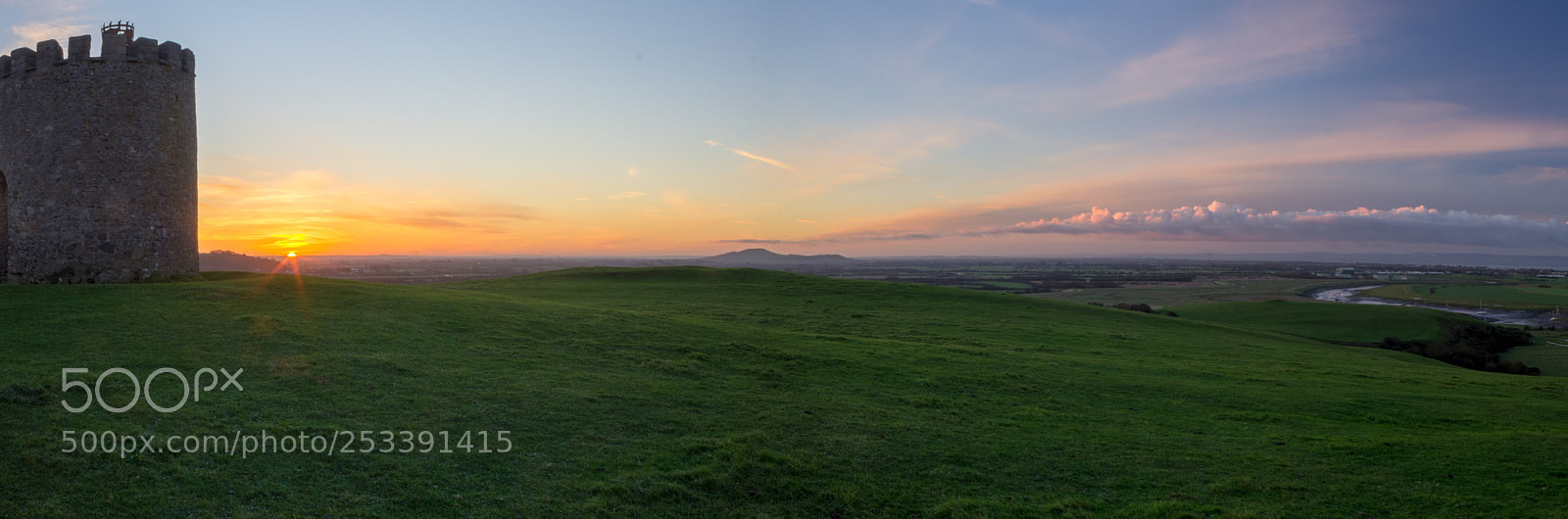 Canon EOS 1100D (EOS Rebel T3 / EOS Kiss X50) sample photo. Somerset levels panorama sunrise photography