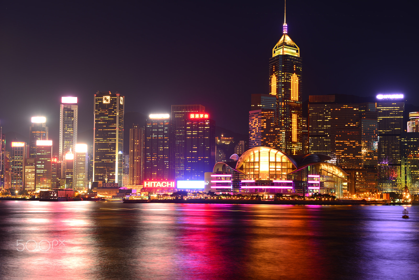 Nikon AF-S Nikkor 24-70mm F2.8G ED sample photo. Hong kong multimedia show, harbour photography