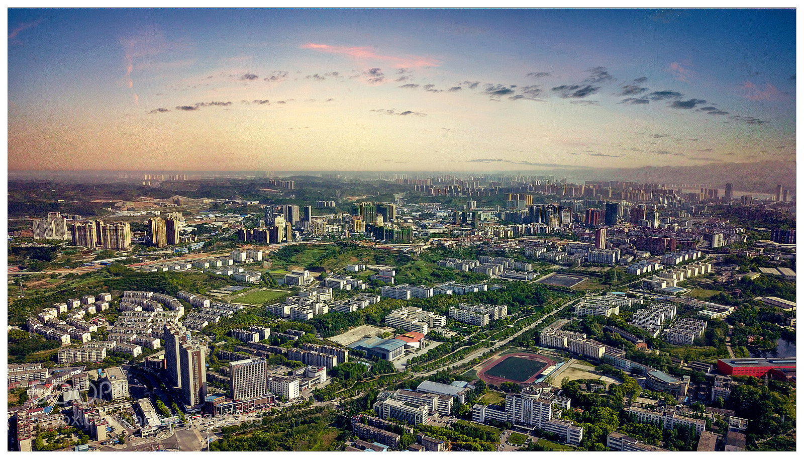 DJI FC220 sample photo. 上帝视角看三大 photography