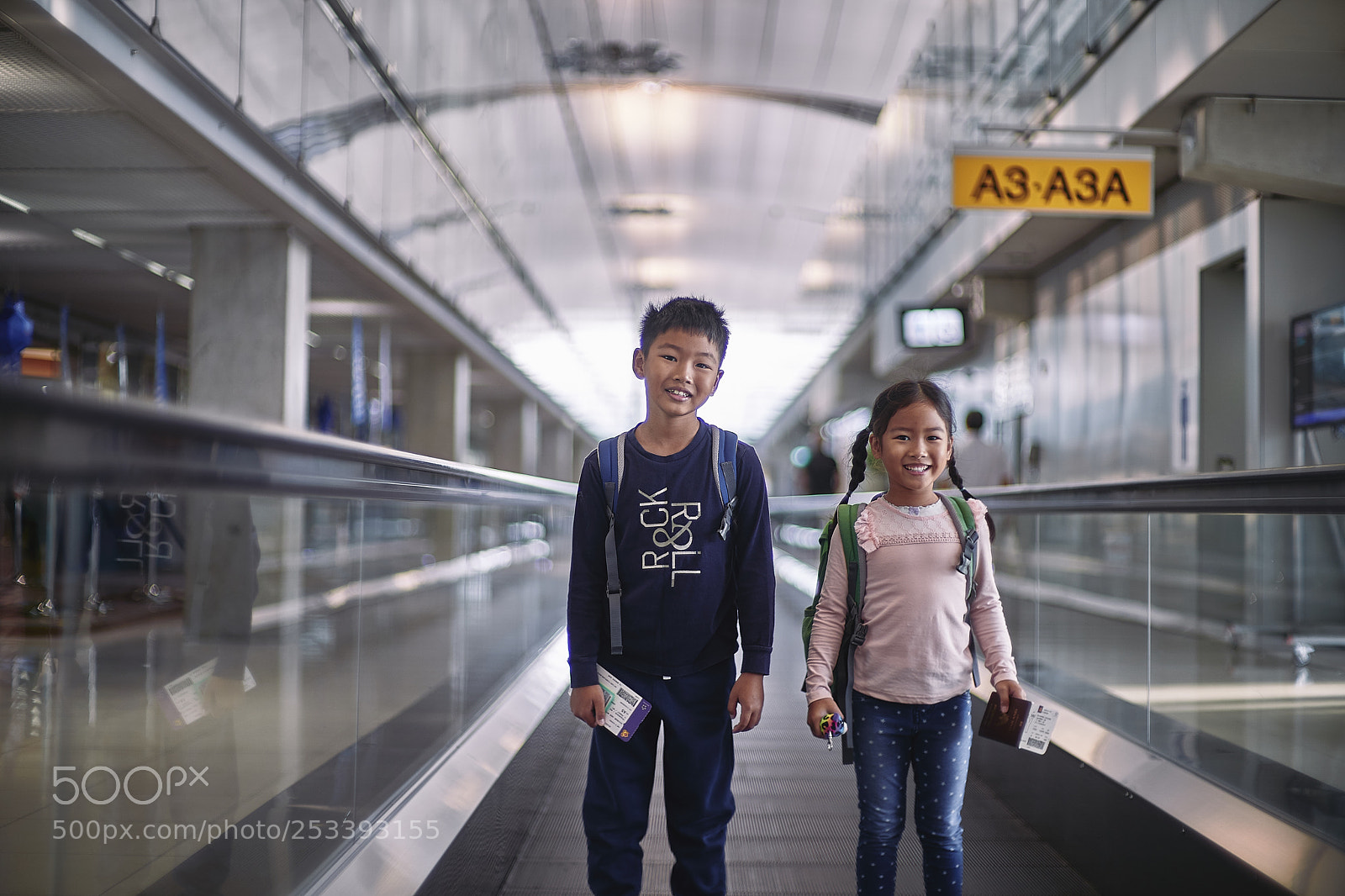 Sony a7 III sample photo. Moving walkway photography