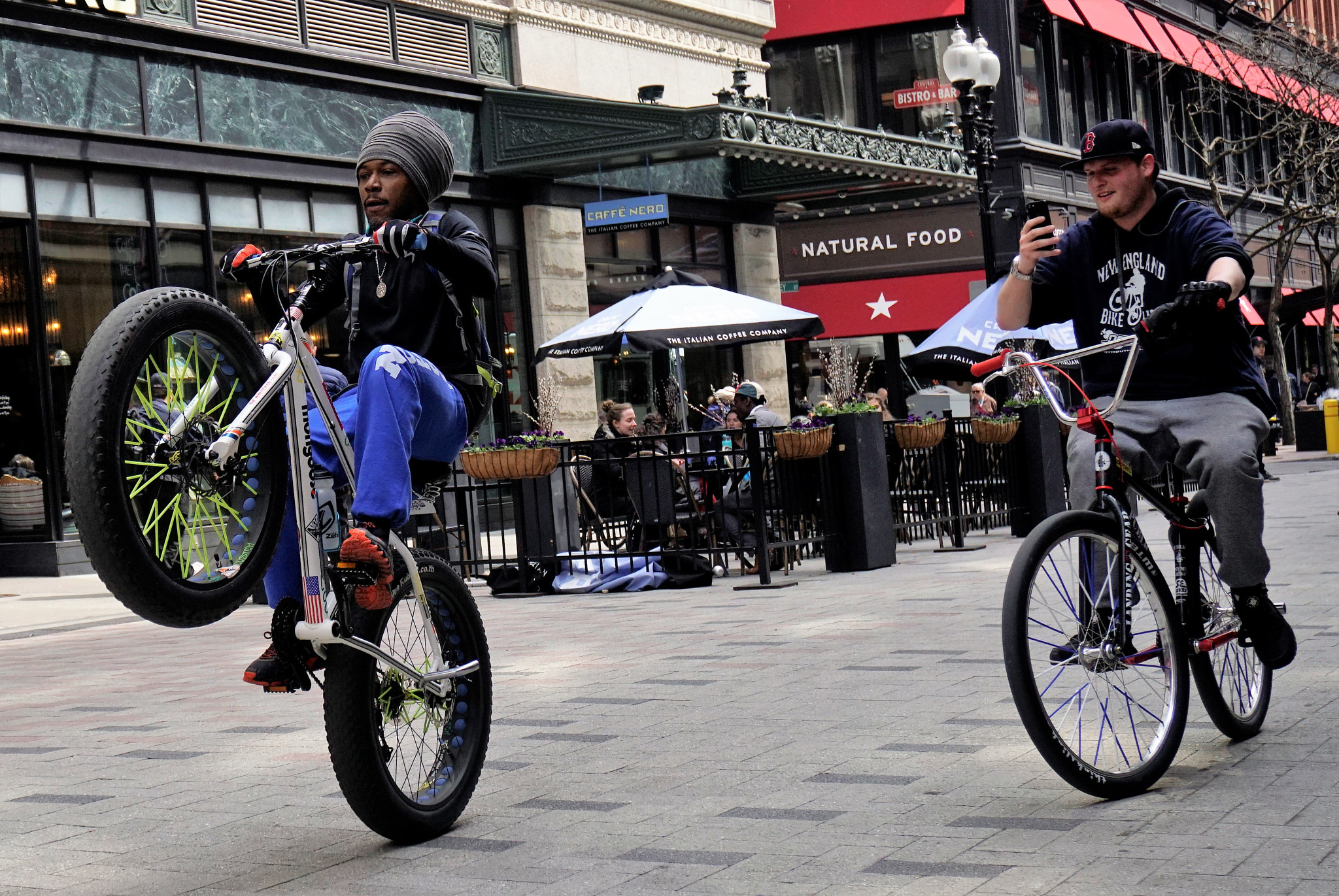 Sony E 16-50mm F3.5-5.6 PZ OSS sample photo. Taking video of his friends bike tricks photography