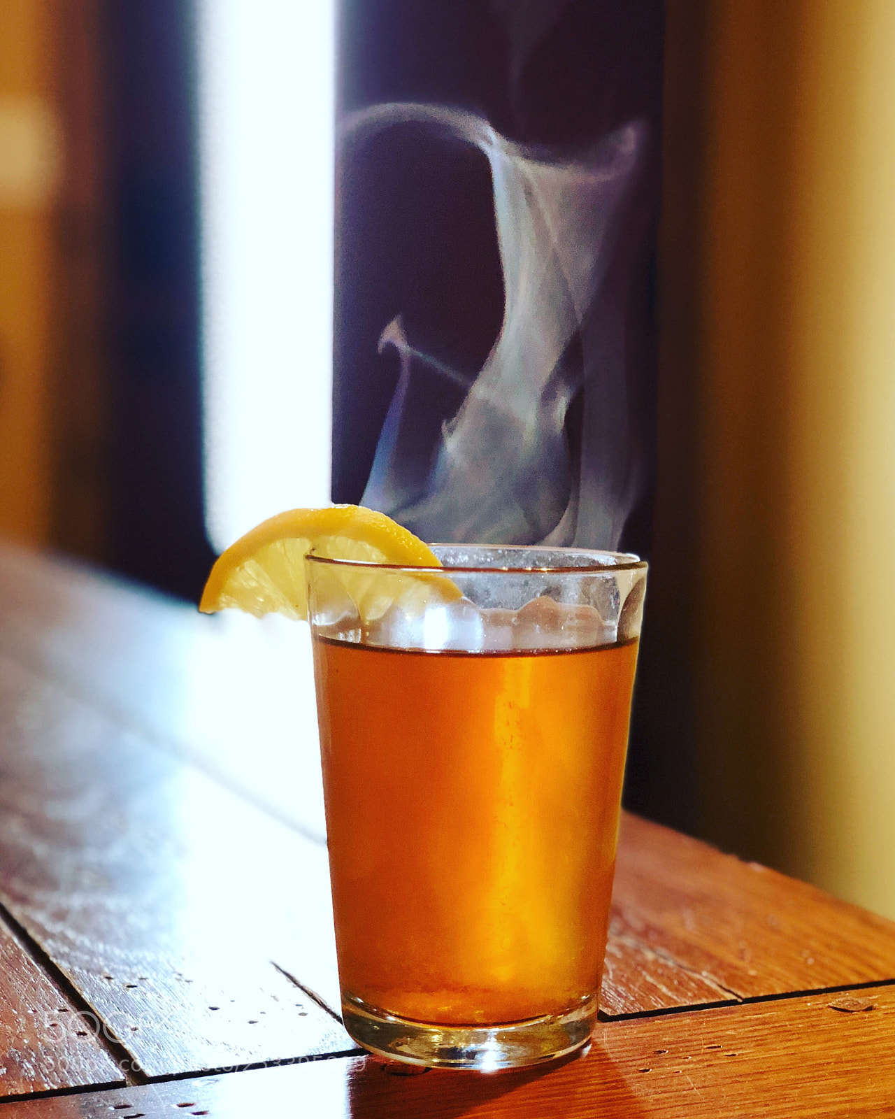 Apple iPhone X sample photo. Lemon tea photography