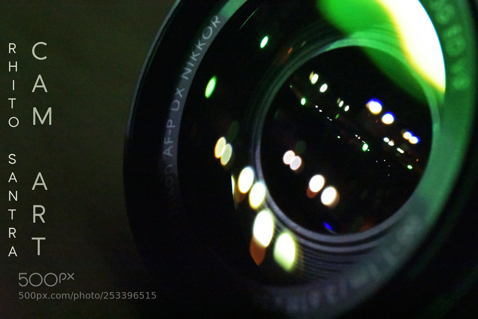 Nikon D3400 sample photo. Lights on lens photography