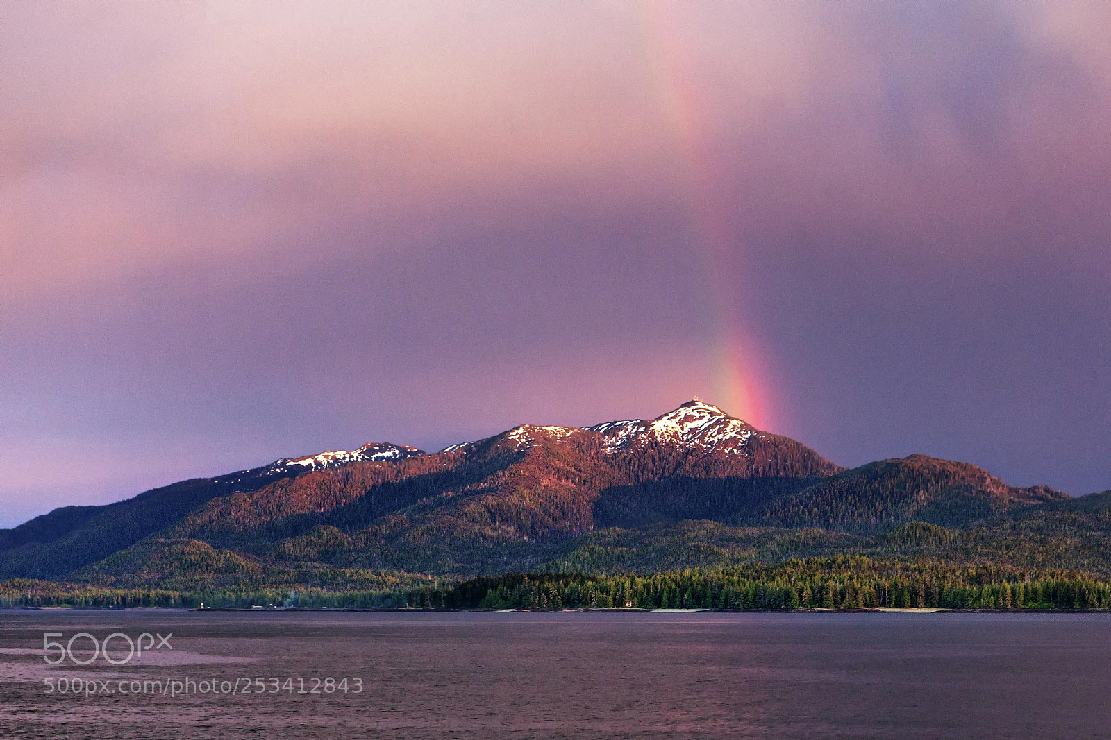 Canon EOS 5D Mark II sample photo. Sunset rainbow photography